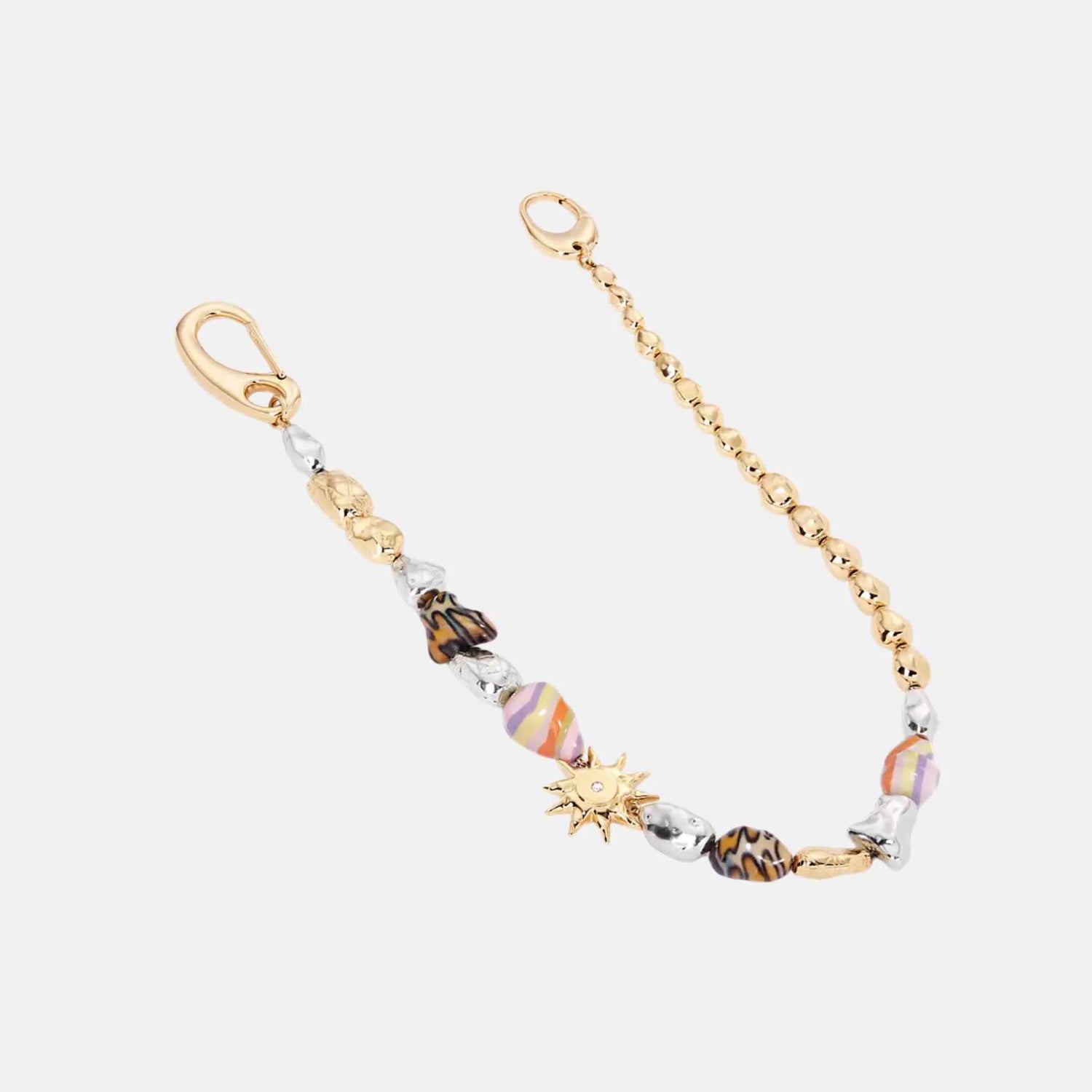 Dior Trouser Chain DIOR & LEWIS HAMILTON cabochons- Gold/Silver Brass, Front