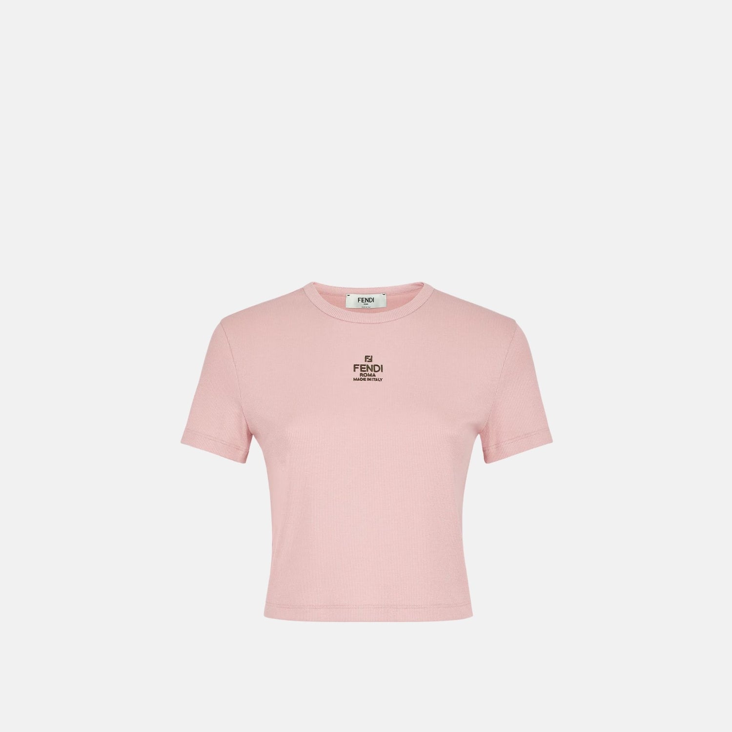 Fendi Top In Cotton Jumper, Pink, Front