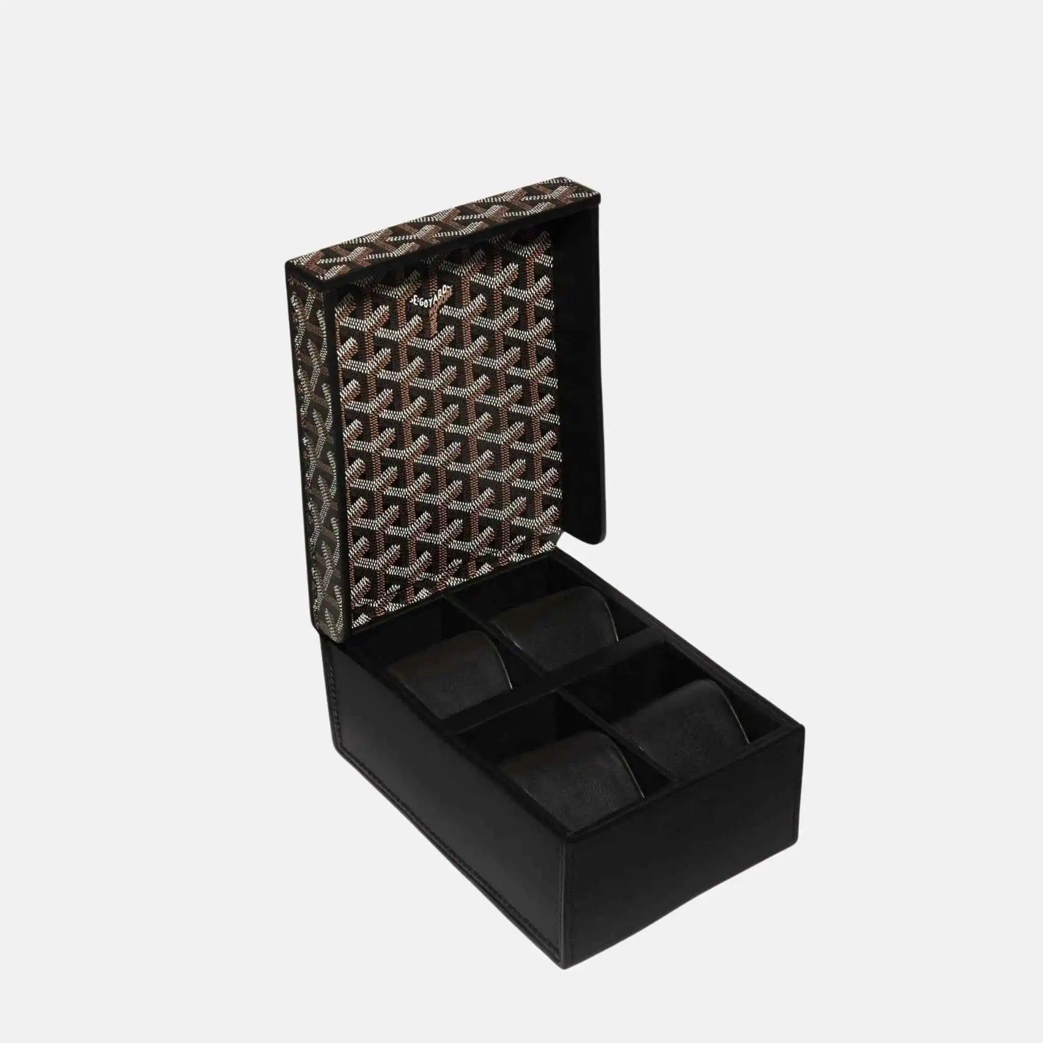 Goyard 4 Watch Case, Black