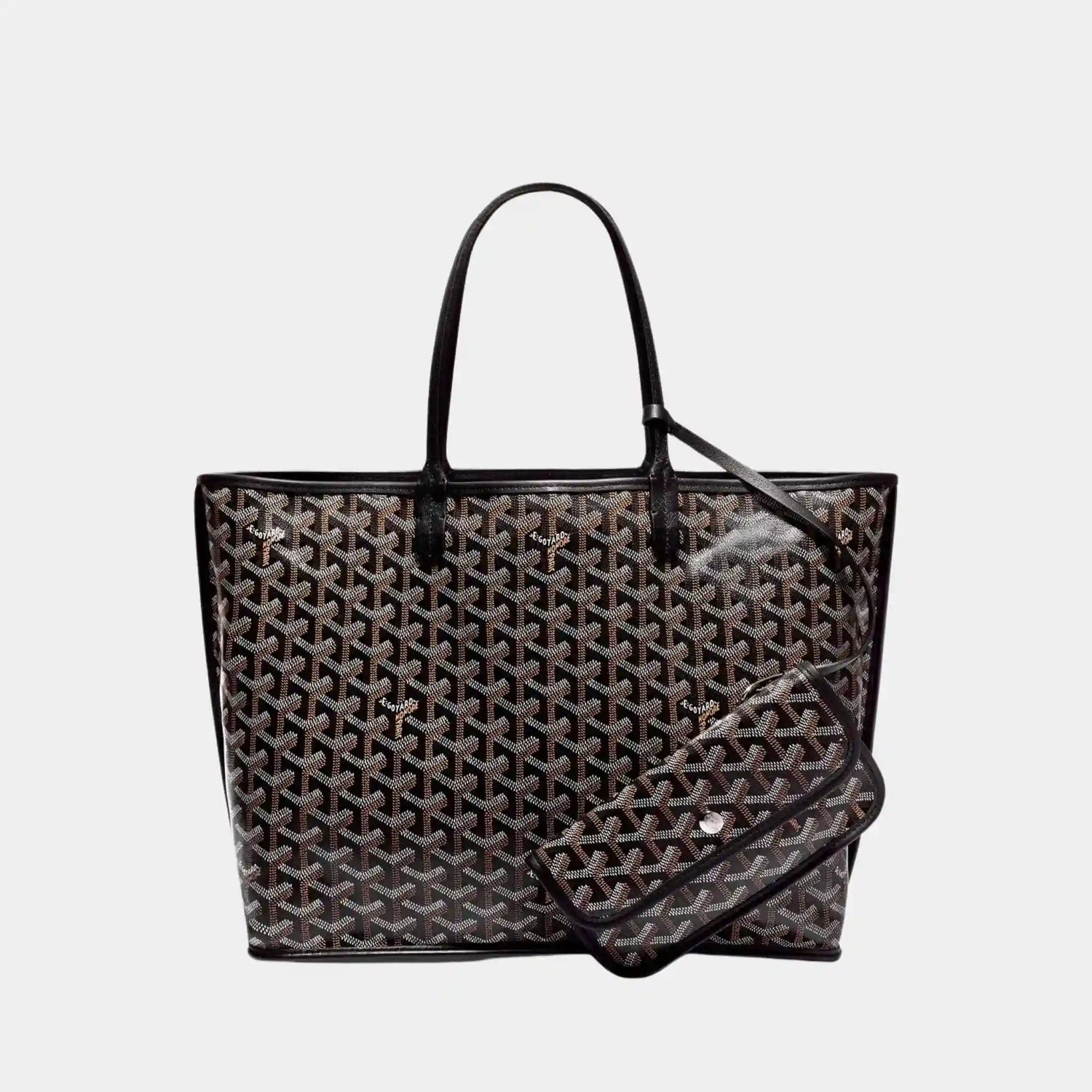 Goyard Anjou PM Bag, Black, Inside