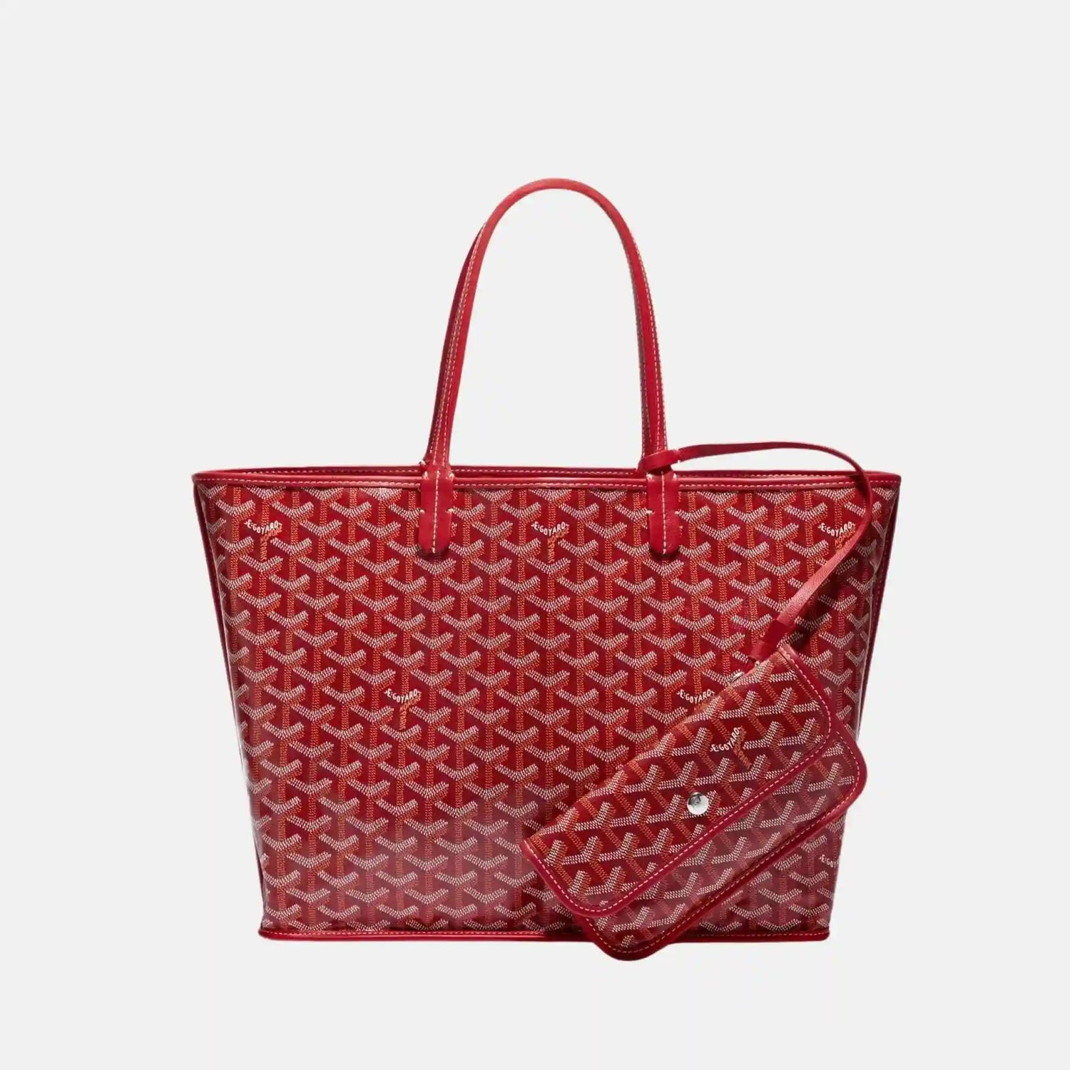 Goyard Anjou PM Bag, Red, Inside