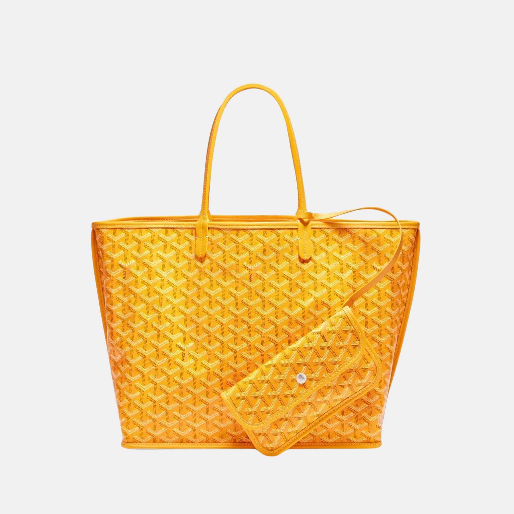 Goyard Anjou PM Bag, Yellow, Front View