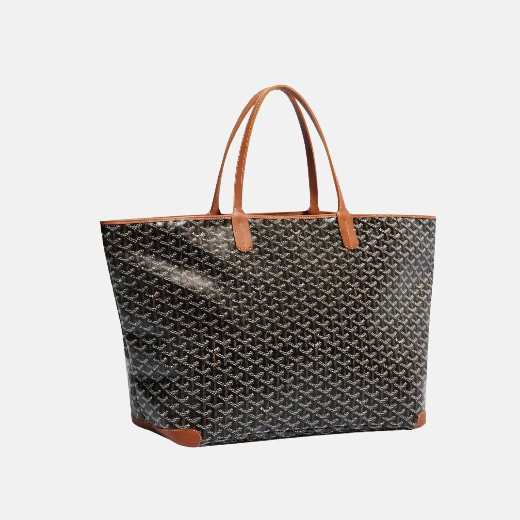 Goyard Artois GM Bag, Black and Tan