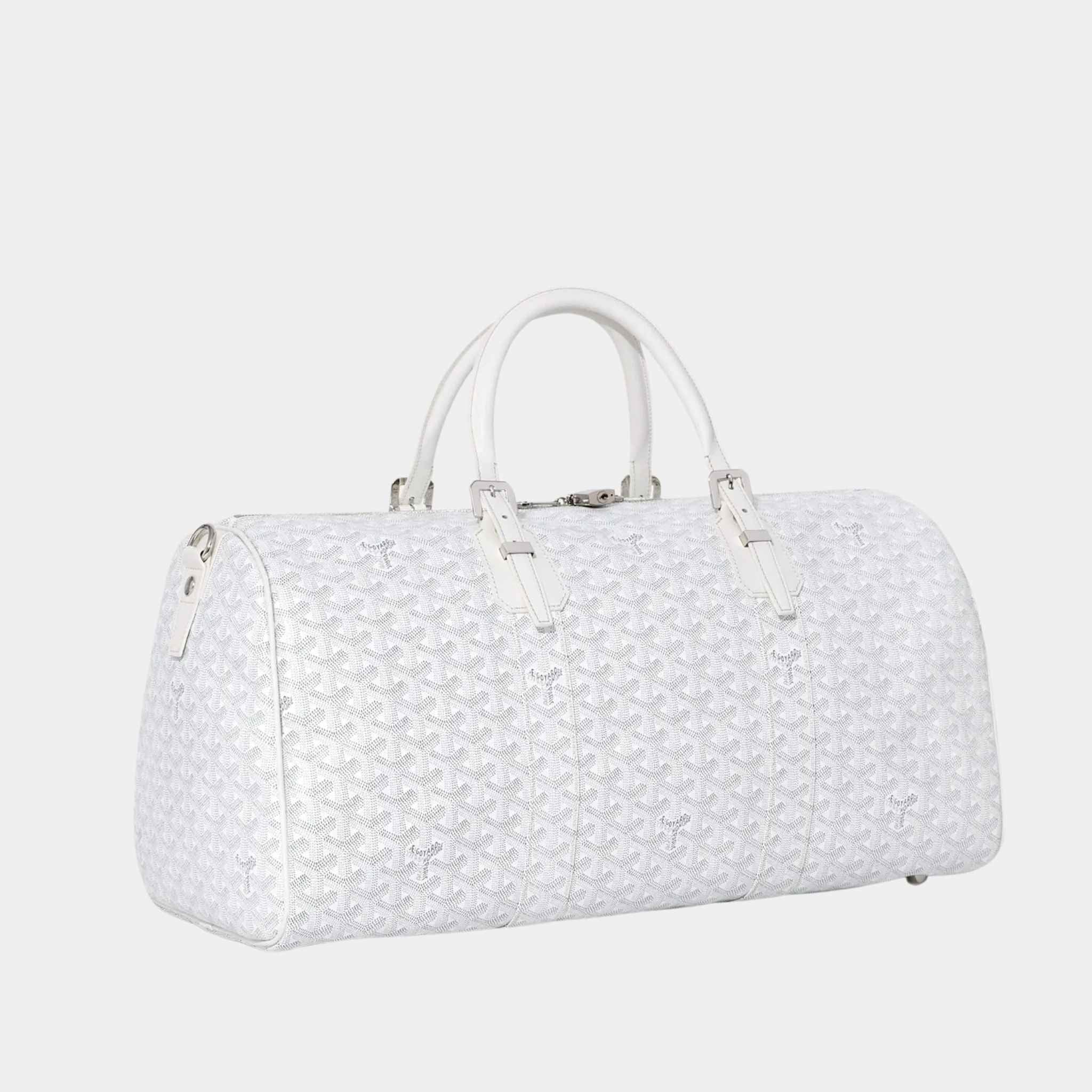 Goyard Boston 50 Bag, White