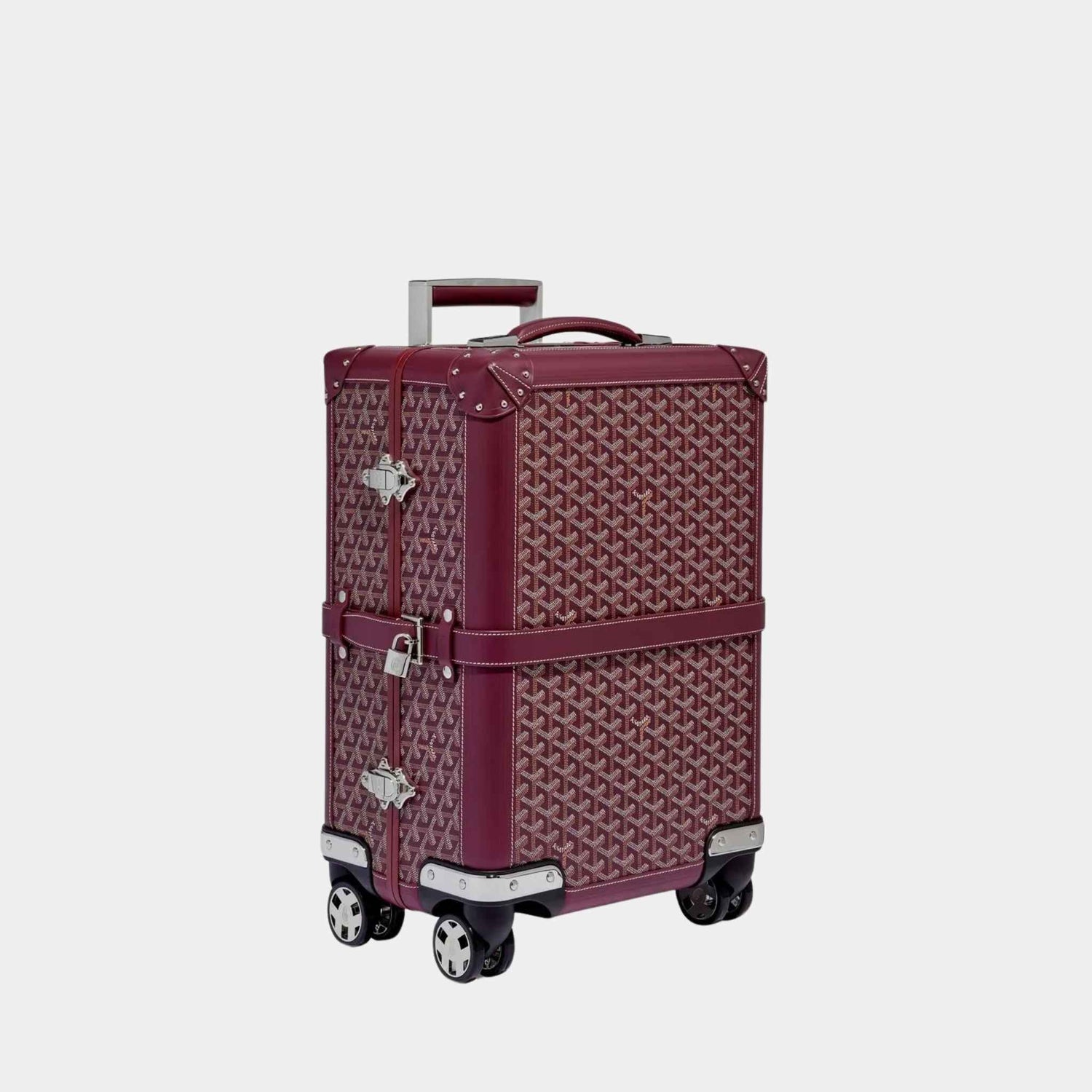 Goyard Bourget PM Trolley Case, Burgundy