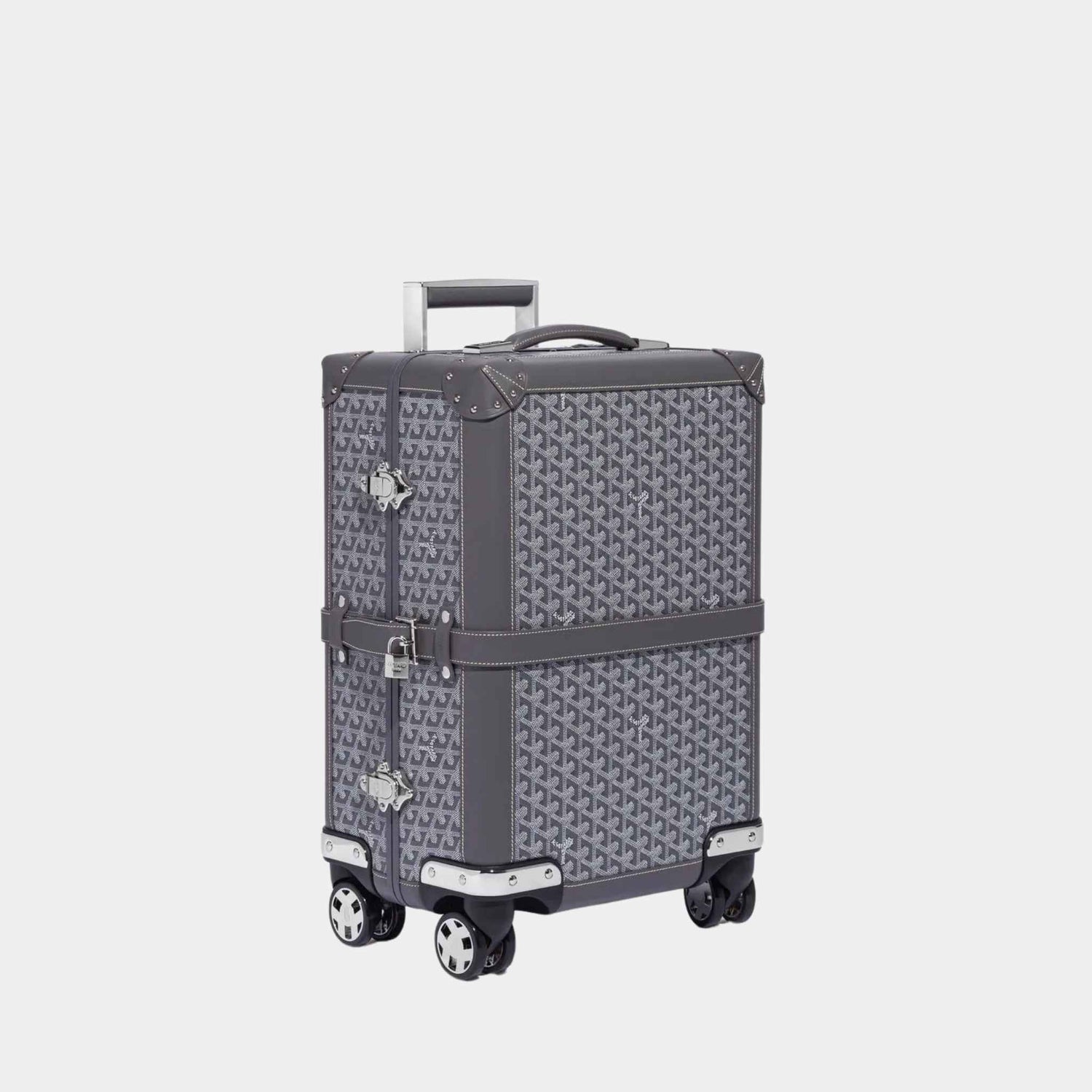 Goyard Bourget PM Trolley Case, Grey