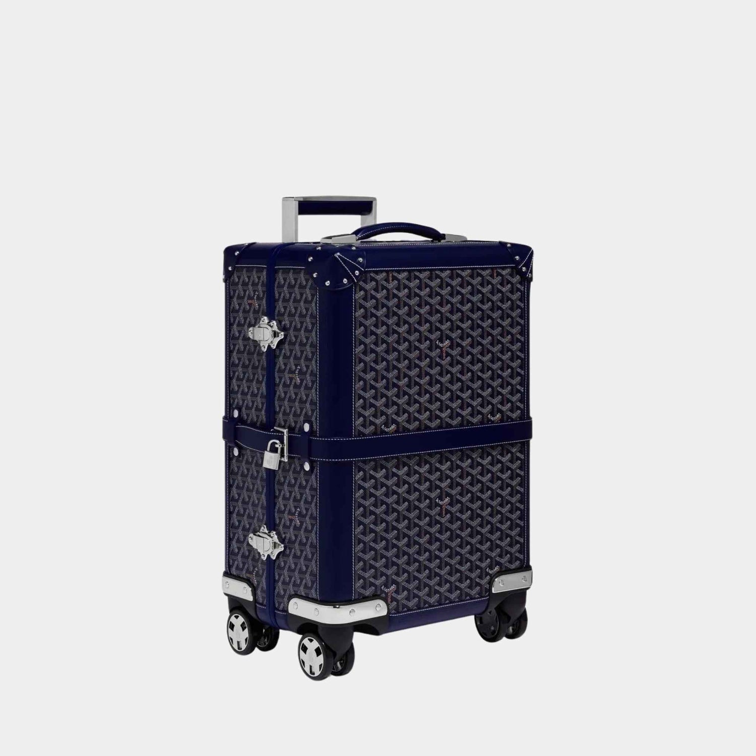Goyard Bourget PM Trolley Case, Navy Blue