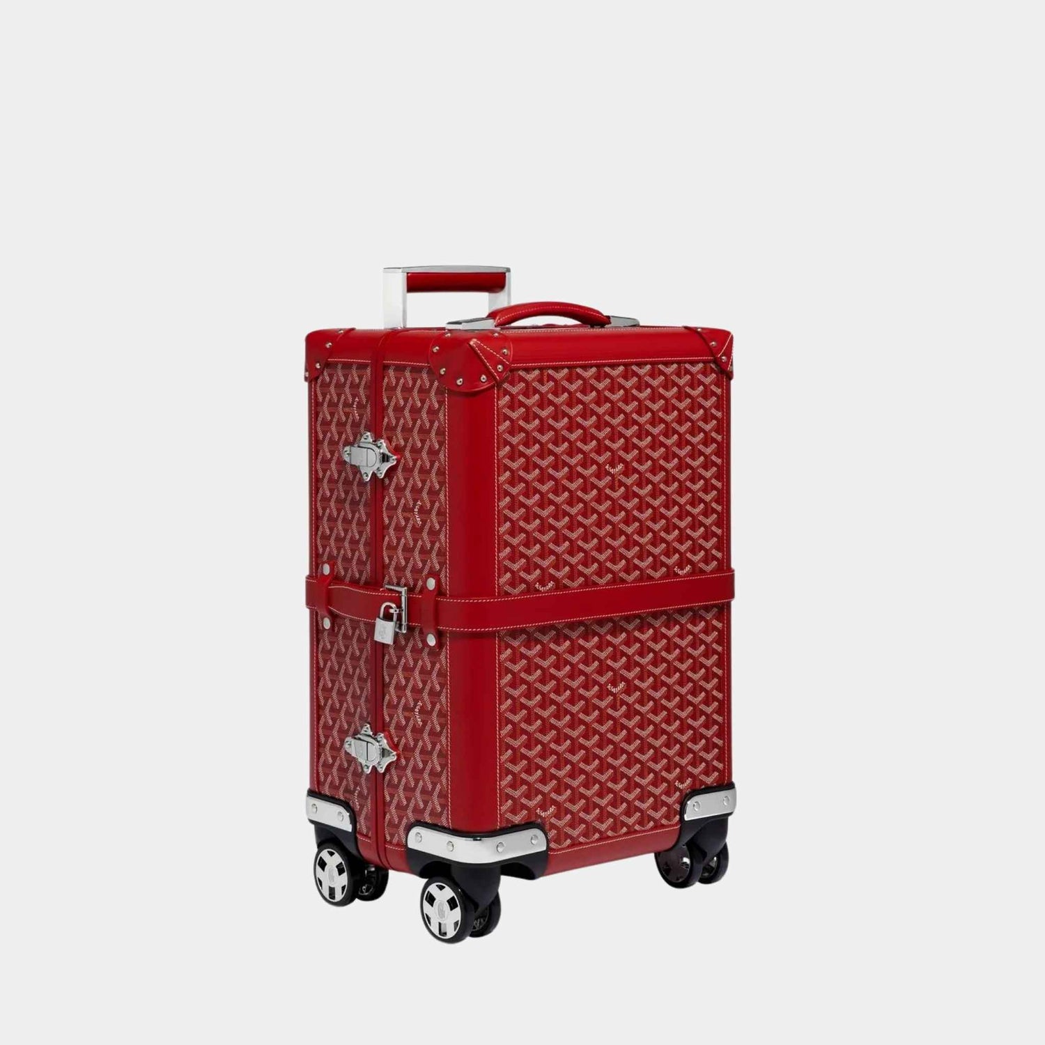 Goyard Bourget PM Trolley Case, Red