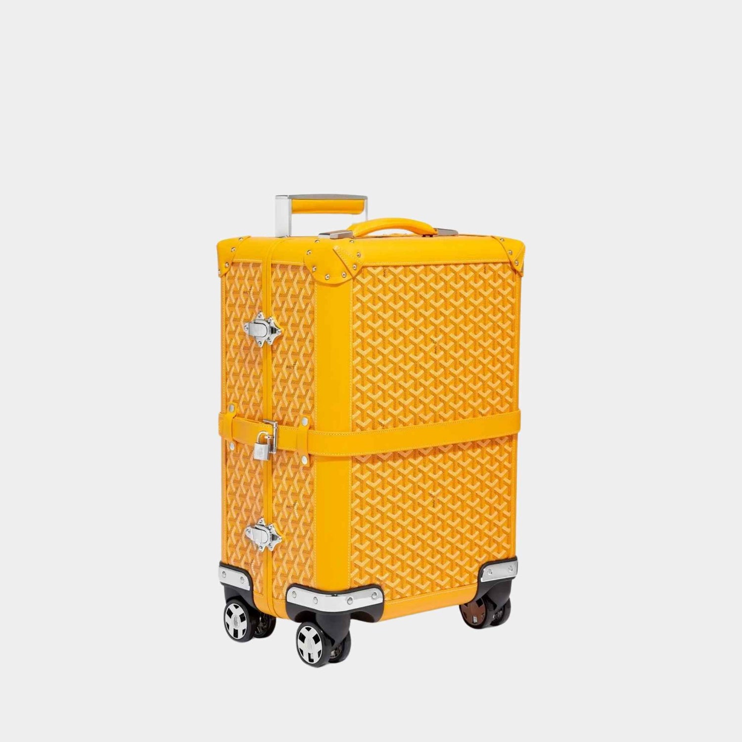Goyard Bourget PM Trolley Case, Yellow