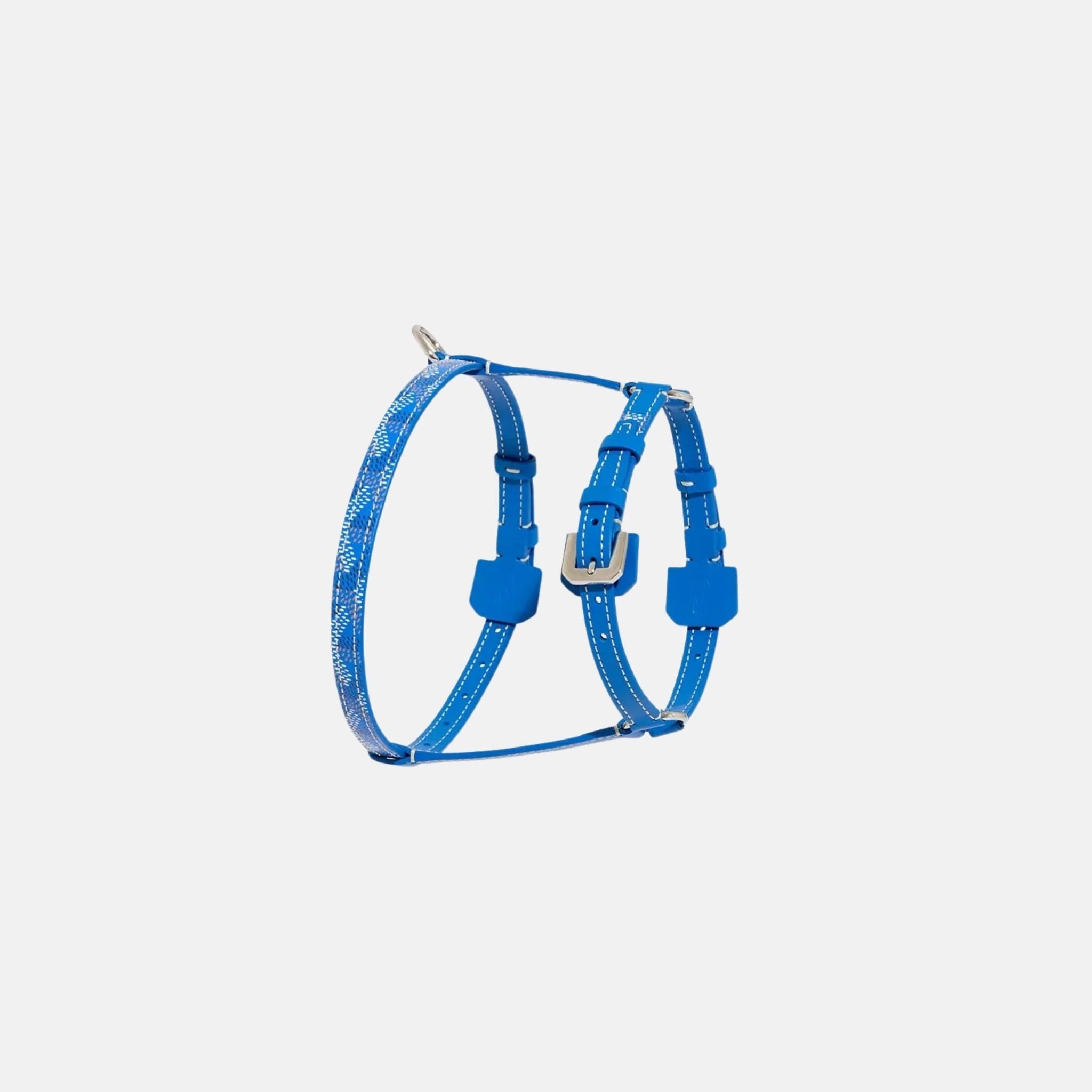 Goyard Edmond Mini Luxury Pet Harness, Sky Blue, Front