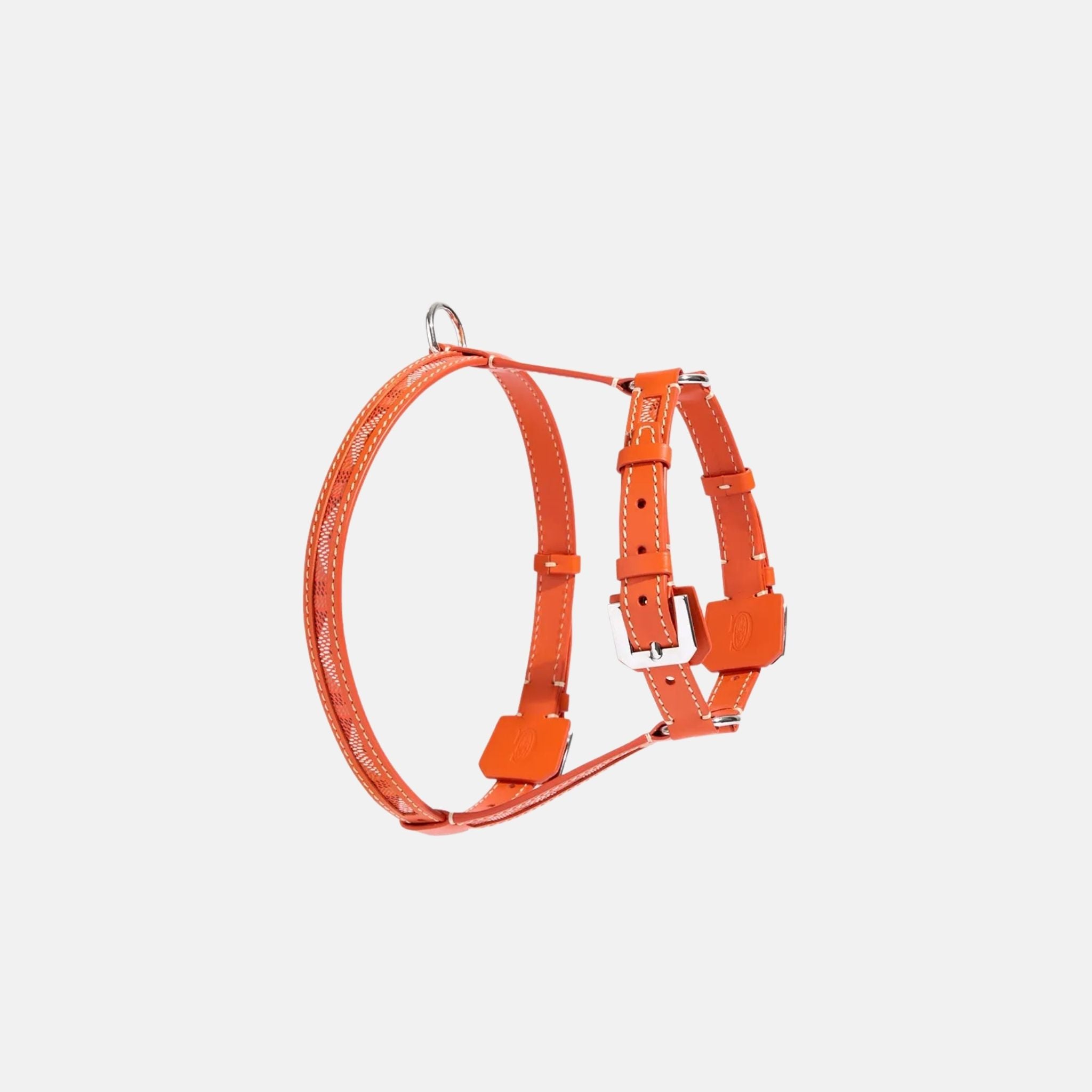 Goyard Edmond PM Luxury Pet Harness, Orange, Side