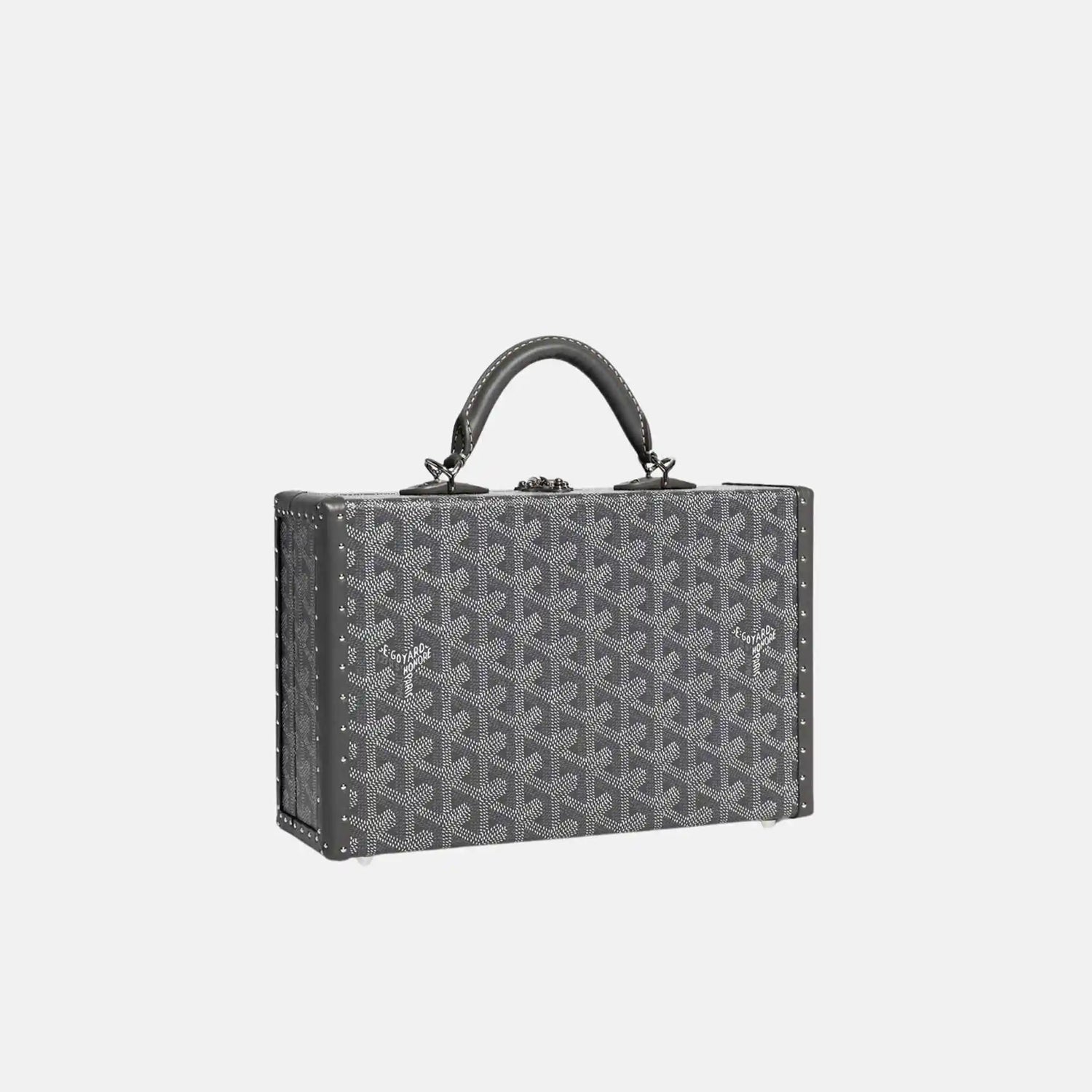 Grand Hotel Trunk Bag, Grey, Front