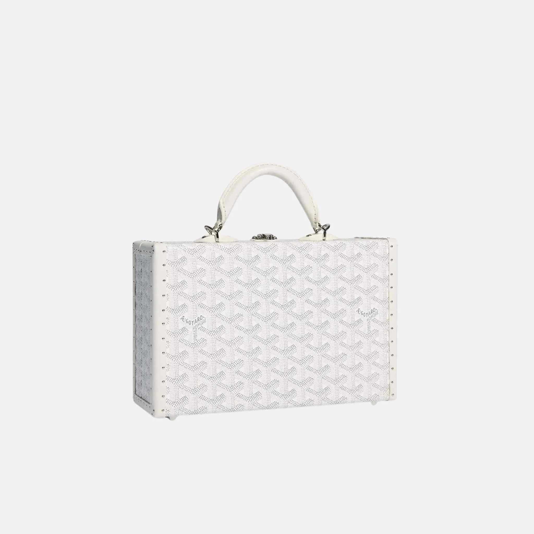 Grand Hotel Trunk Bag, White, Front
