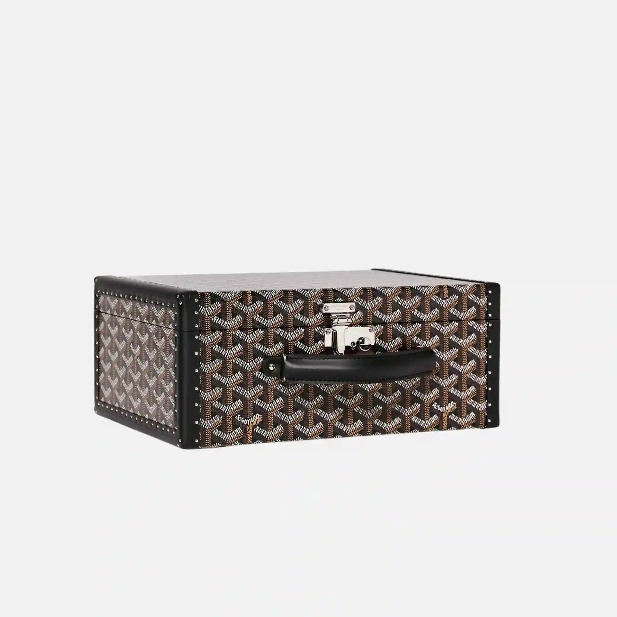 Goyard Joux 8 Watch Case, Black, Front