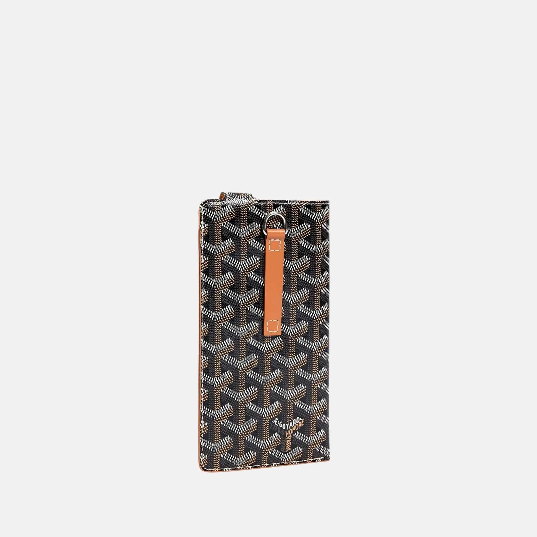 Goyard Montmartre GM Case, Black And Tan, Back