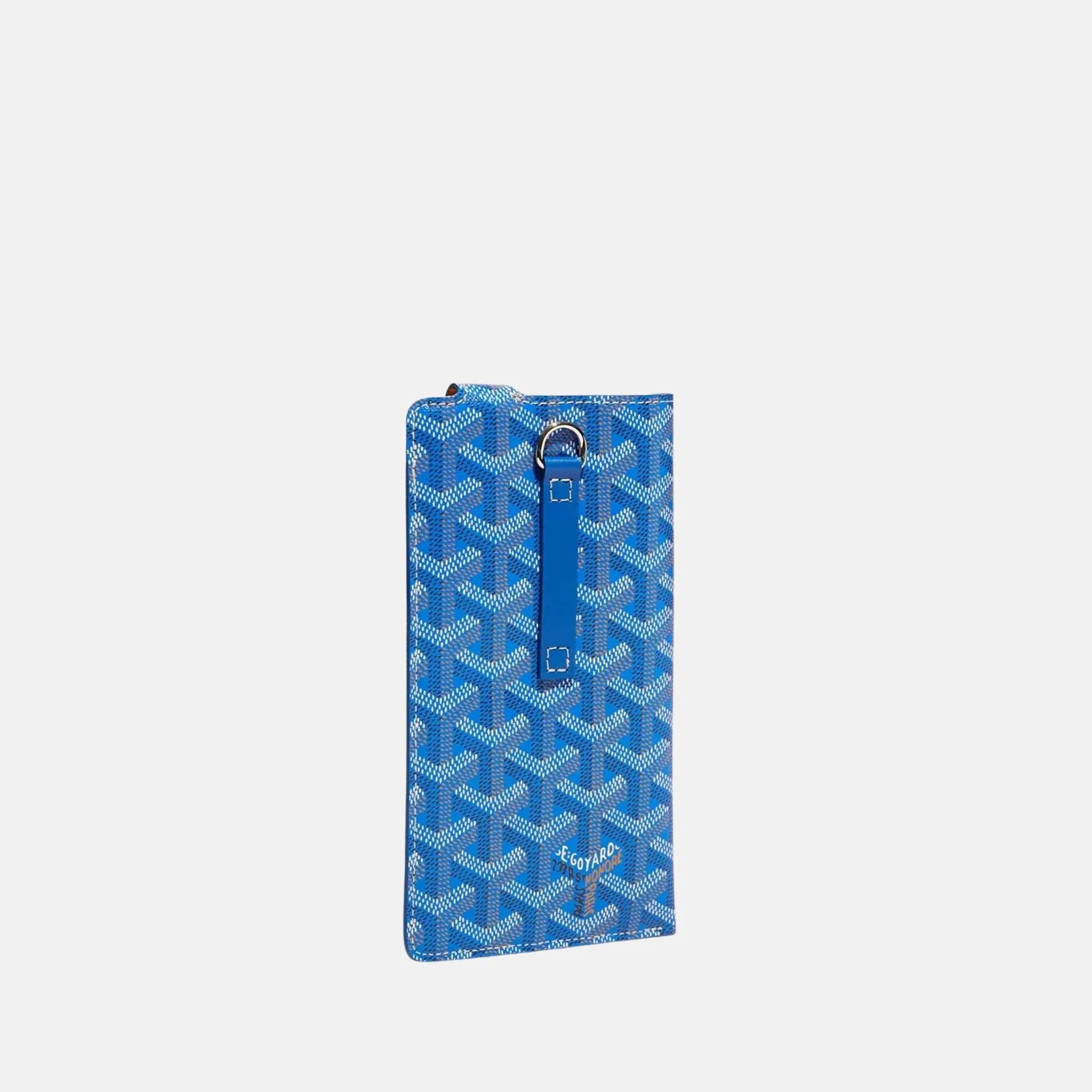 Goyard Montmartre GM Case, Sky Blue, Back