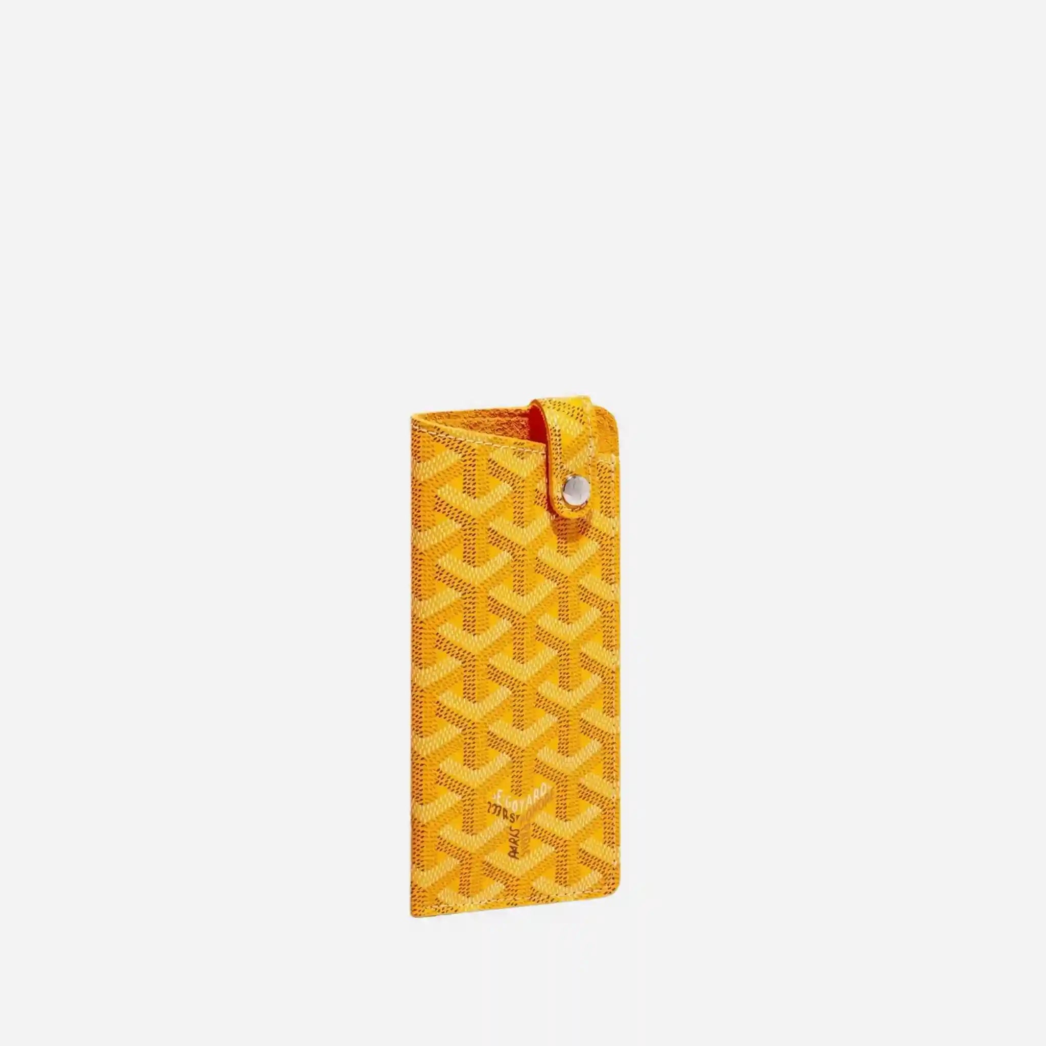 Goyard Montmartre PM Glasses Case, Yellow
