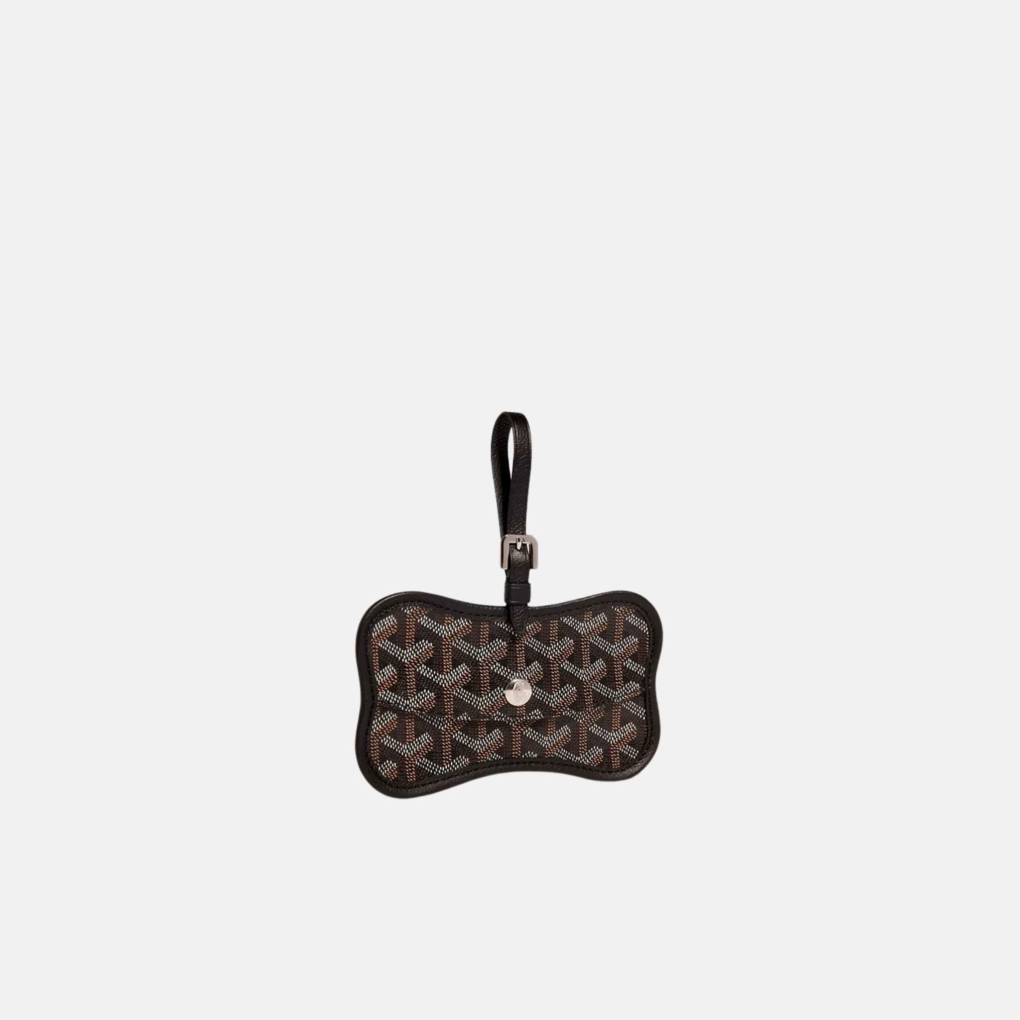 Goyard Os Grey Luxury Dog Pocket, Black, Front
