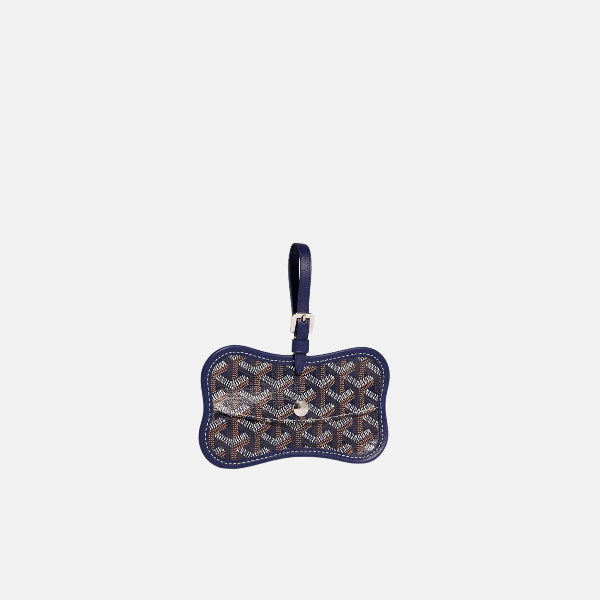 Goyard Os Grey Luxury Dog Pocket, Navy Blue, Front