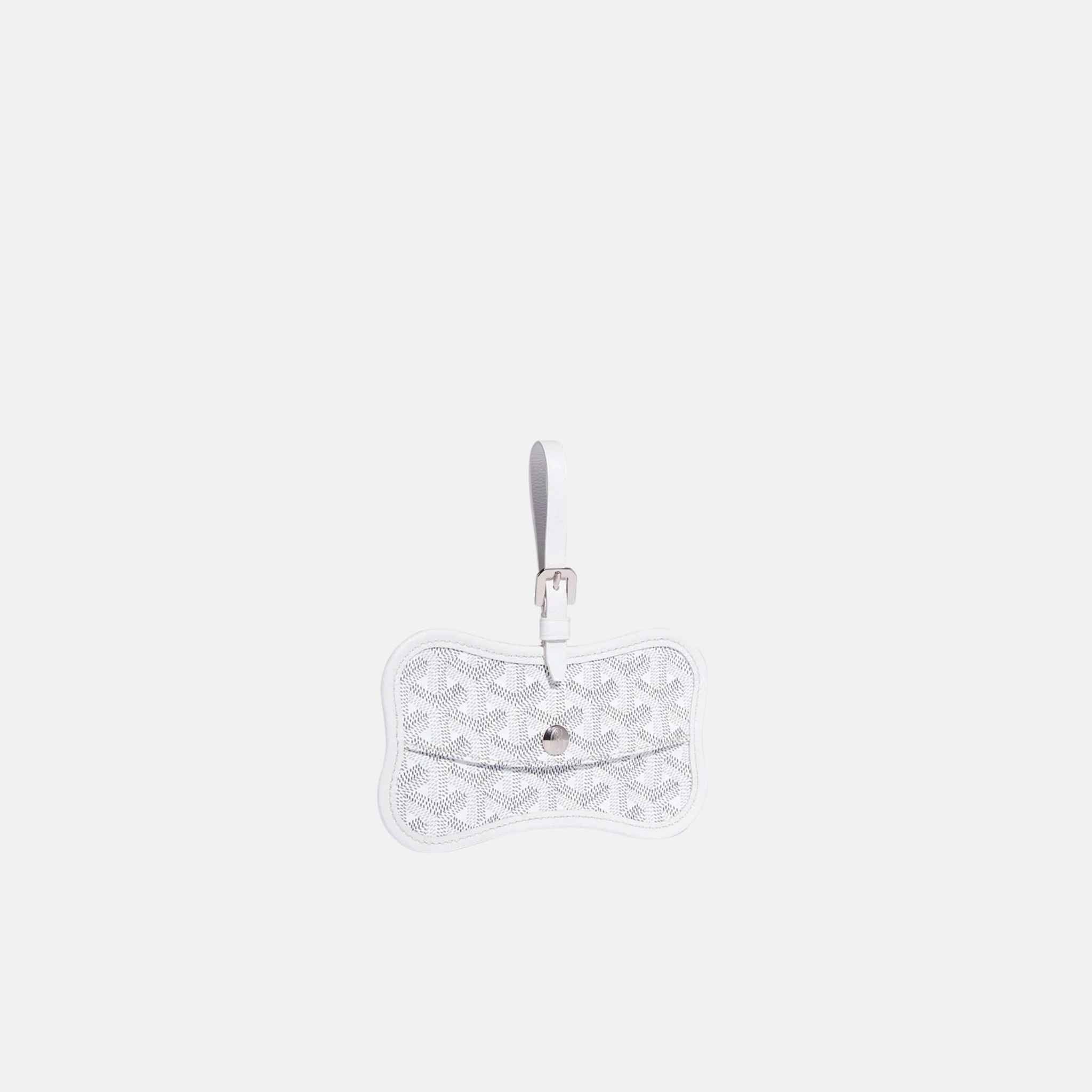 Goyard Os Grey Luxury Dog Pocket, White, Front