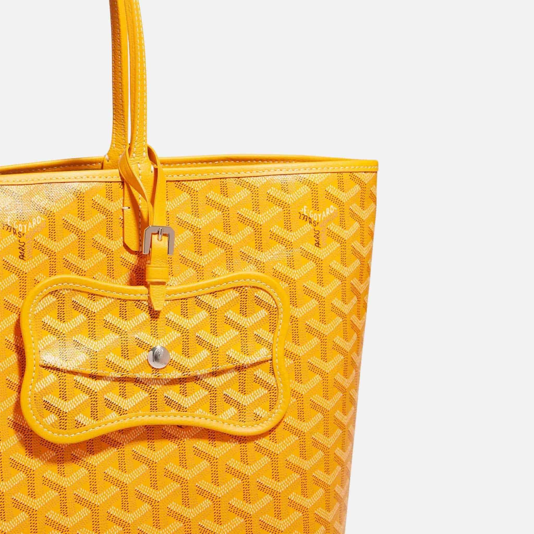 Goyard Os Grey Luxury Dog Pocket, yellow, Close