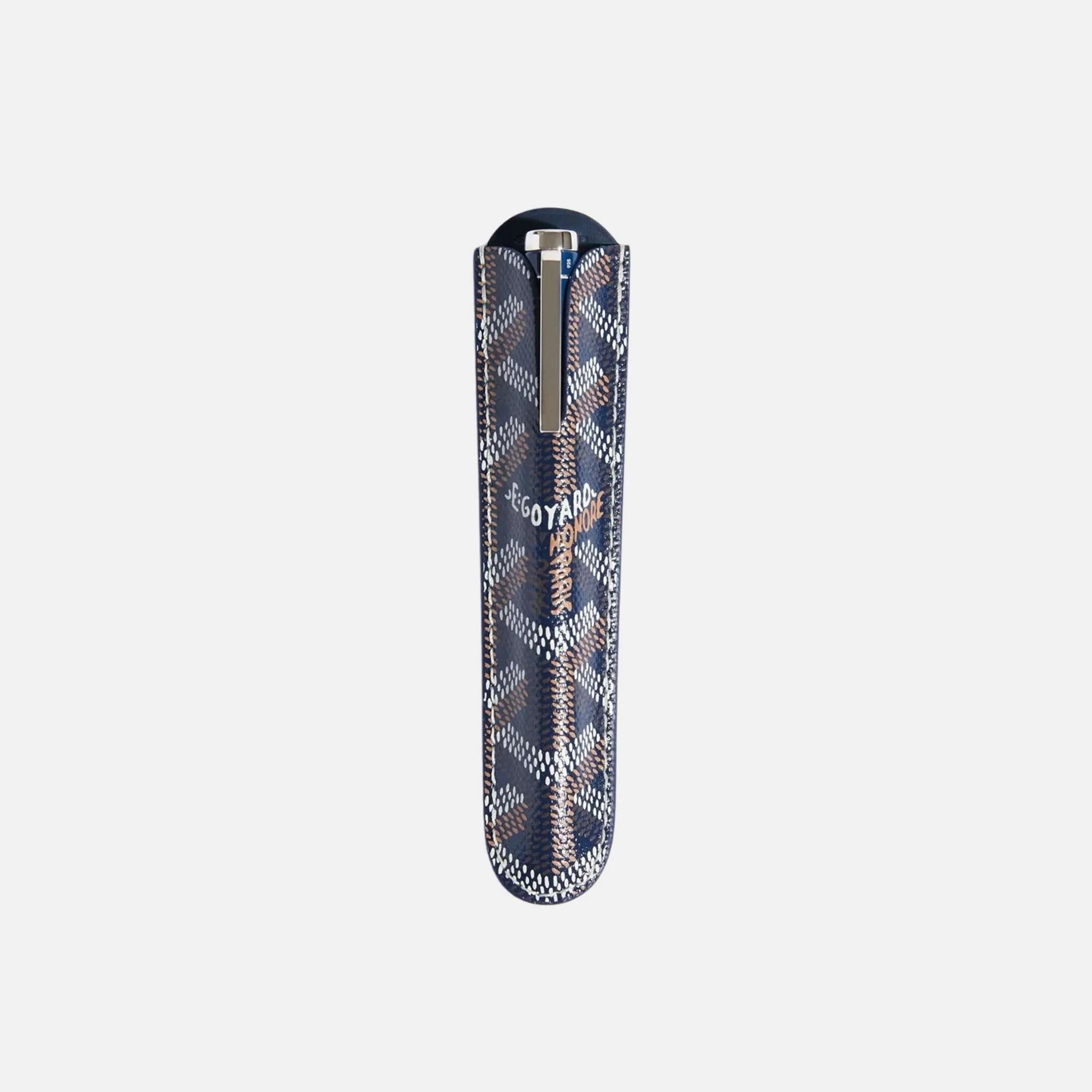 Goyard Rollerball Travel Pen, Navy Blue, Cover