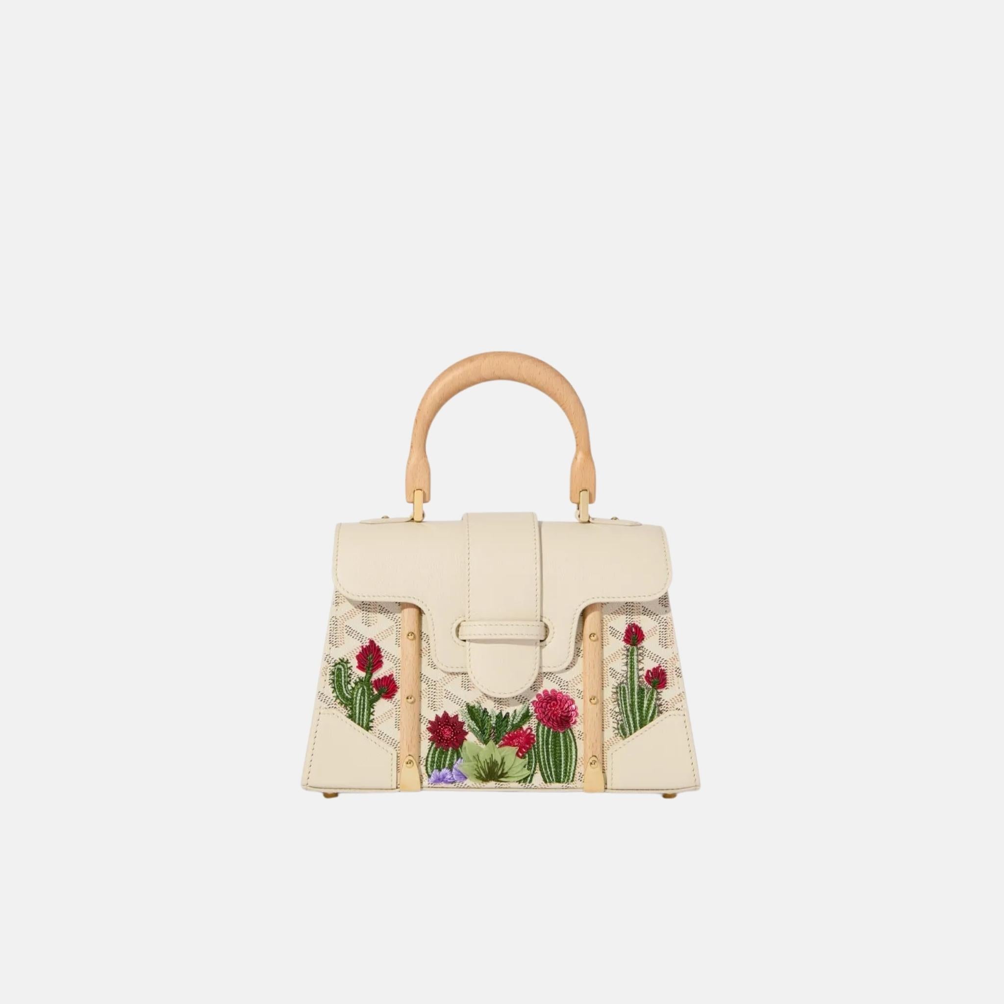 Goyard Saigon Structure Mini Bag Cactus Embroidery Limited Edition, Front