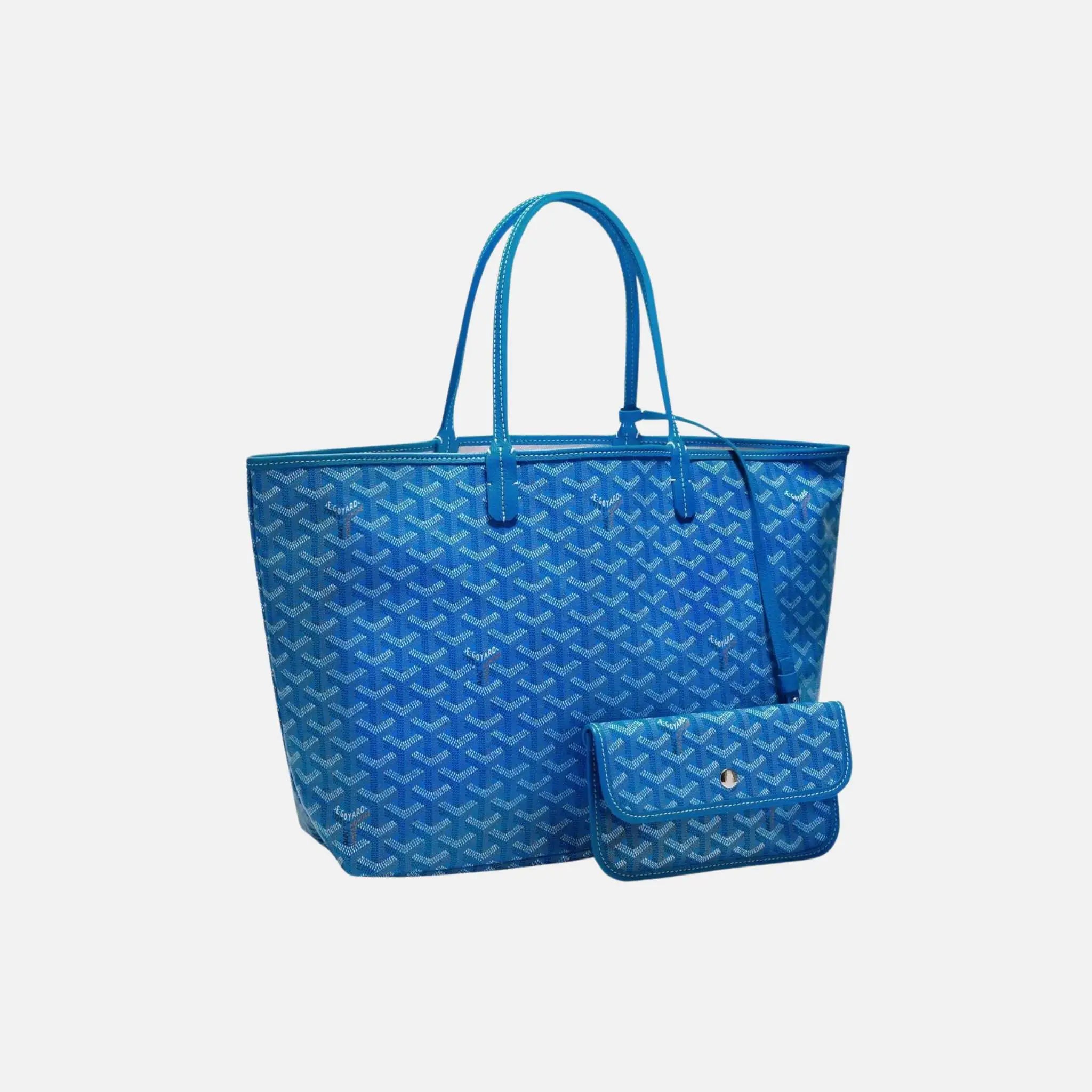 Goyard Saint Louis PM Bag, Blue, Front