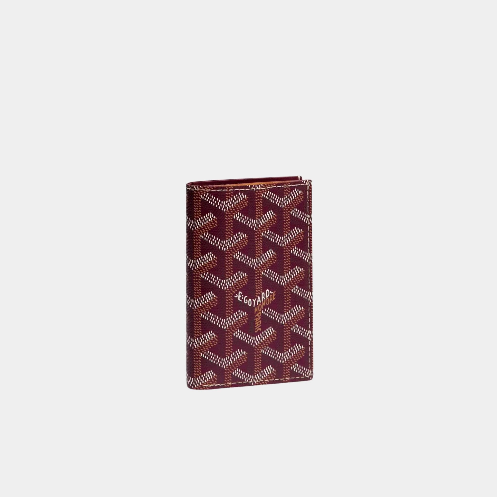 Goyard Saint Pierre Card Wallet, Burgundy