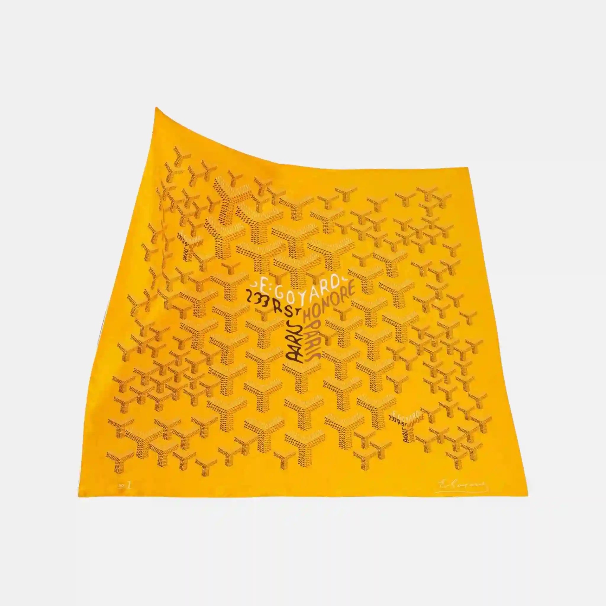 Goyard Scarf No 1, Yellow