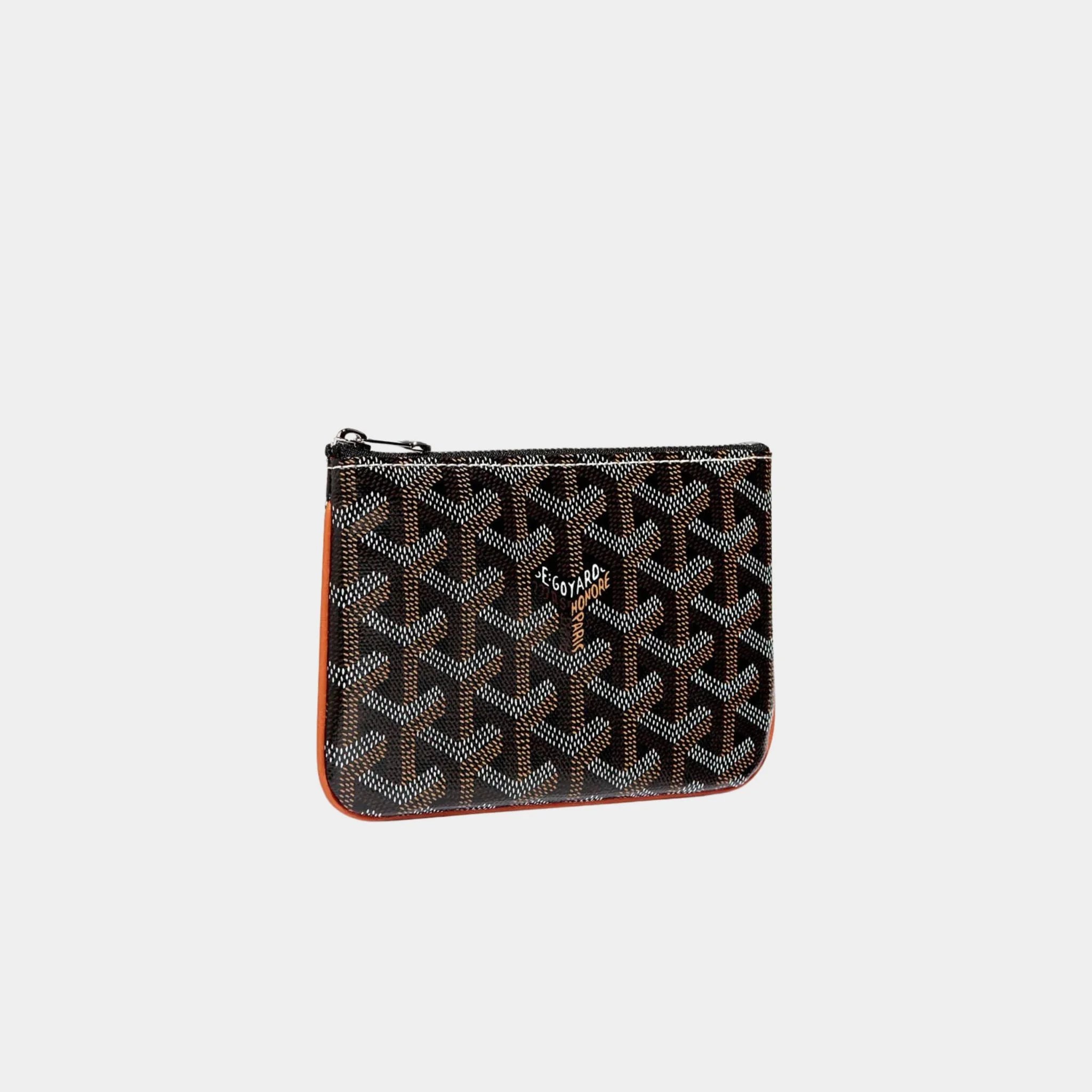 Goyard Senat PM Pouch Black and tan