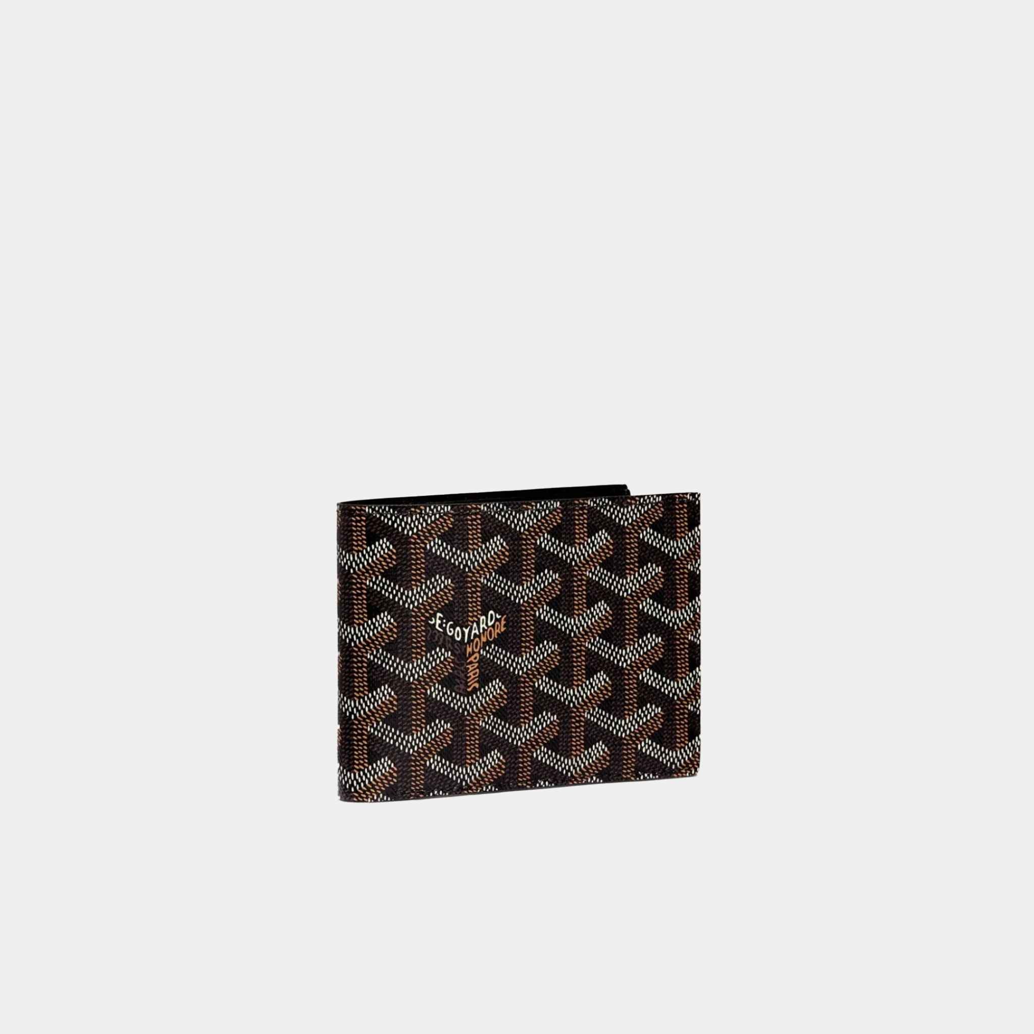 Goyard Victoire Wallet, Black, Front