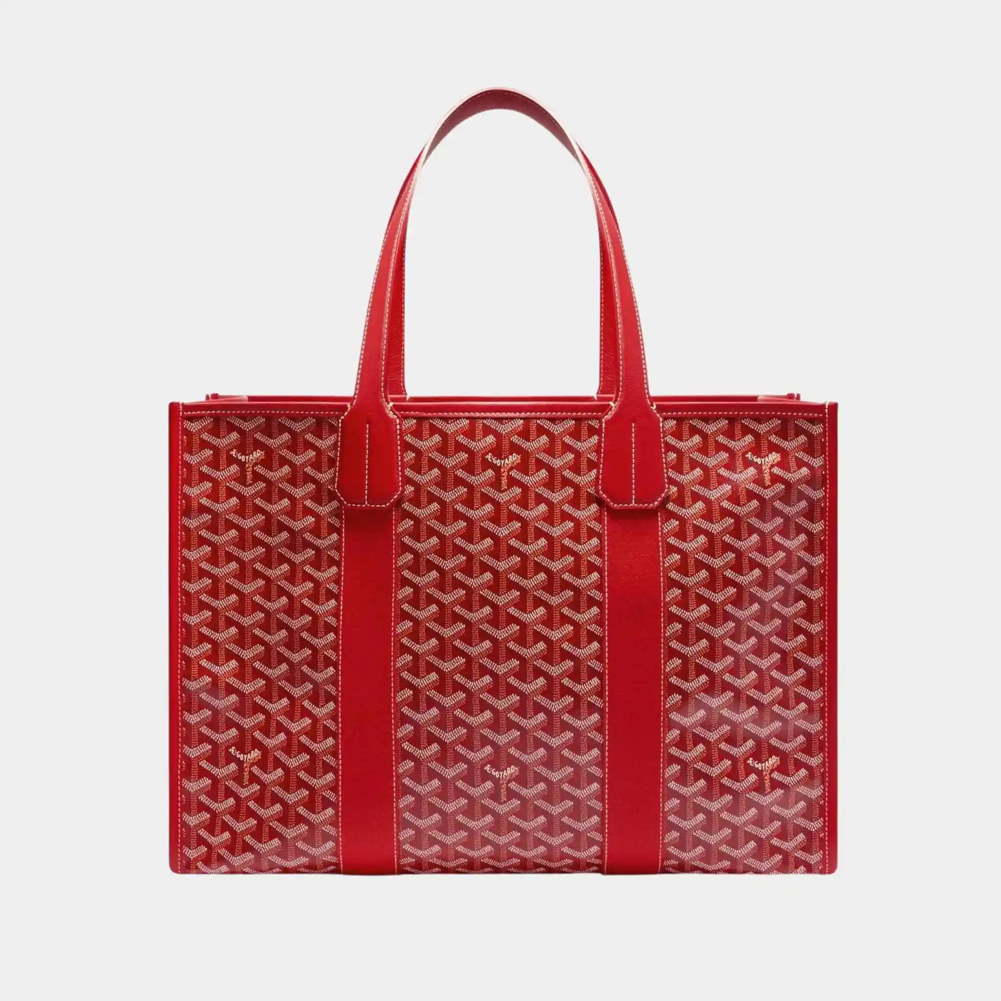 Goyard Villette Tote Bag MM, Red, Back