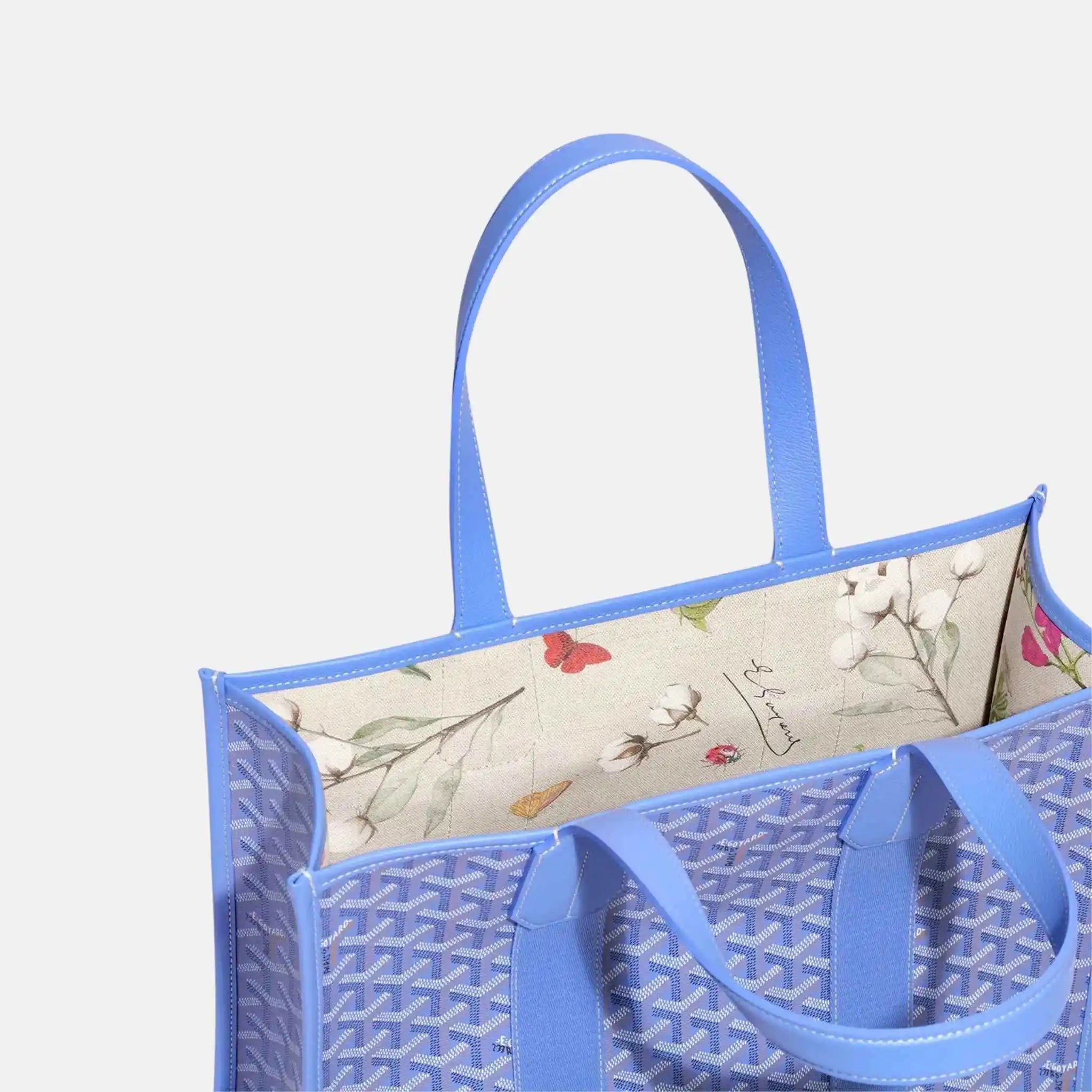 Goyard Villette Tote Bag PM Limited Edition, Iris, Inside