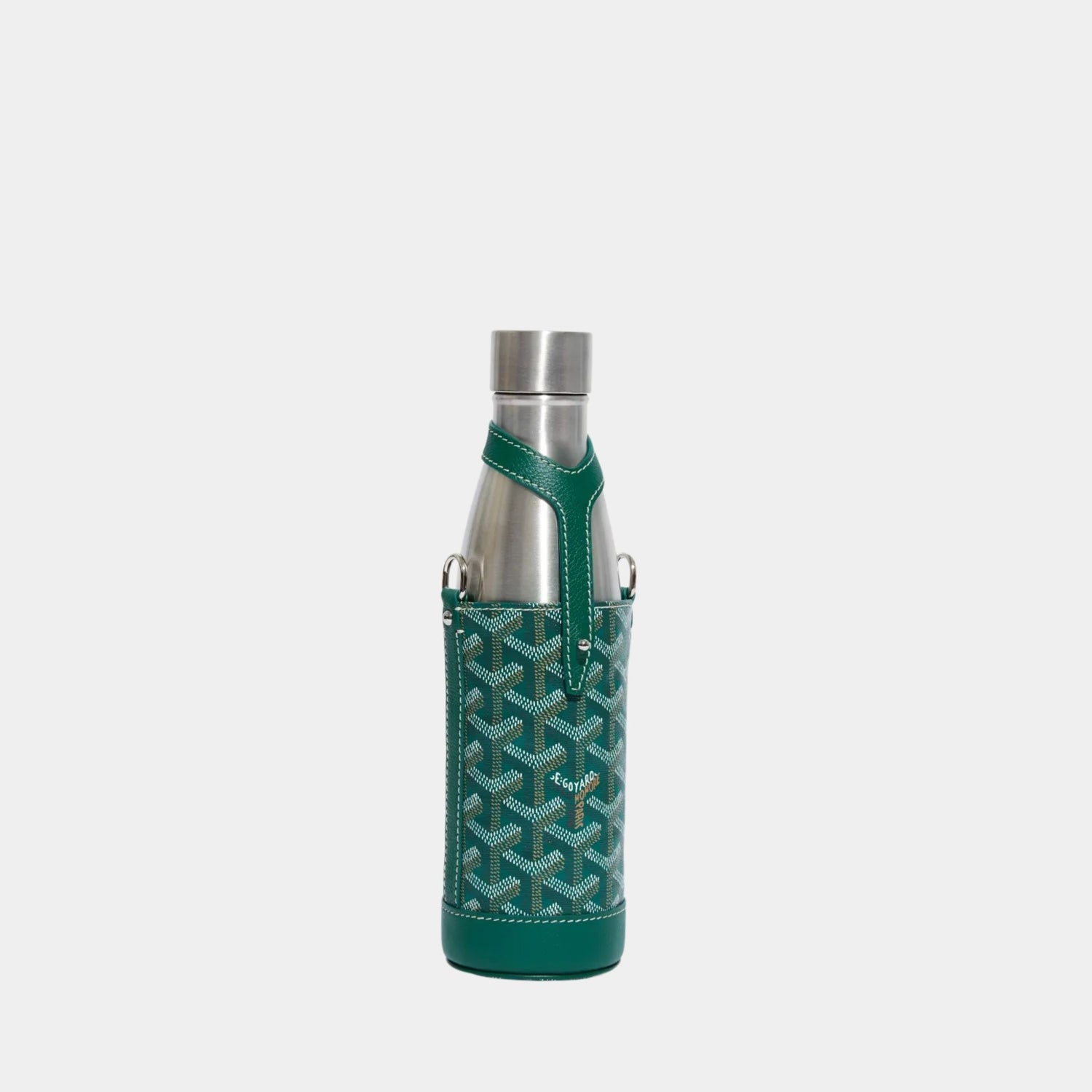 Goyard Yonne MM Case and Flask, Green