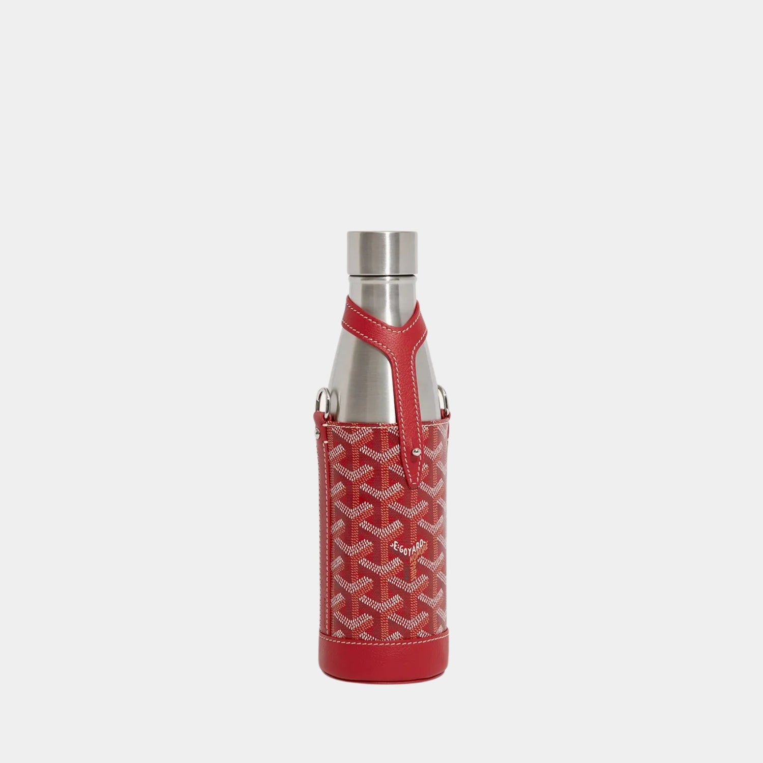 Goyard Yonne MM Case and Flask, Red