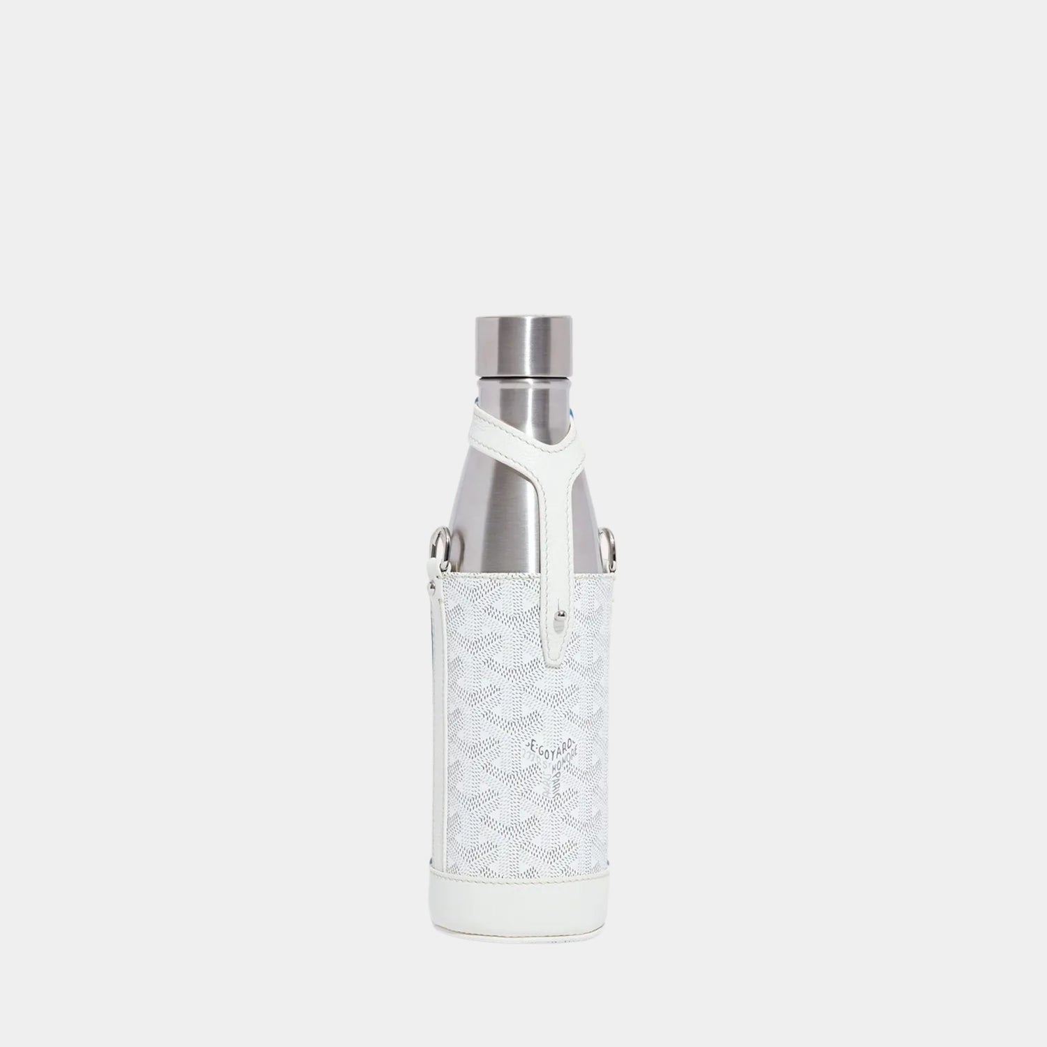 Goyard Yonne MM Case and Flask, White