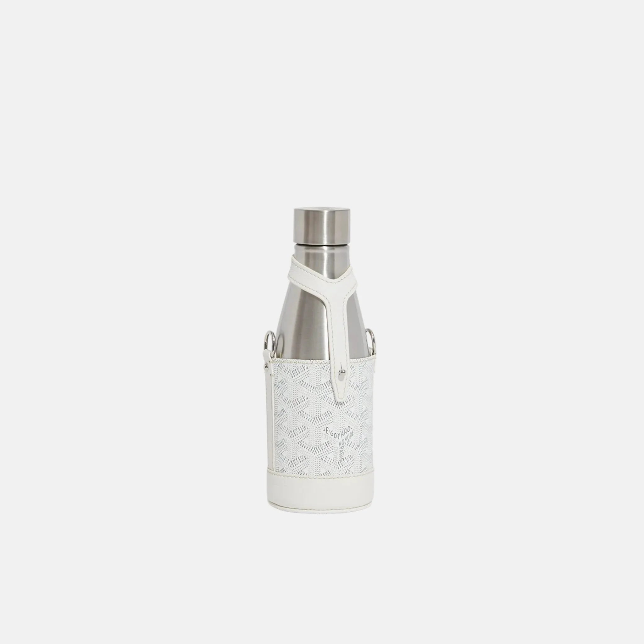 Goyard Yonne PM Case and Flask, White