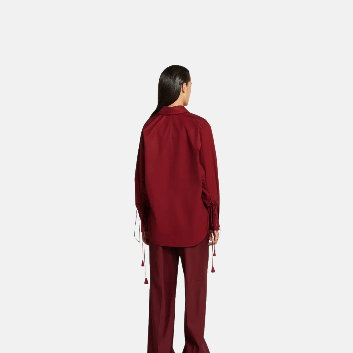 Gucci Cotton Poplin Shirt With Tie, Back