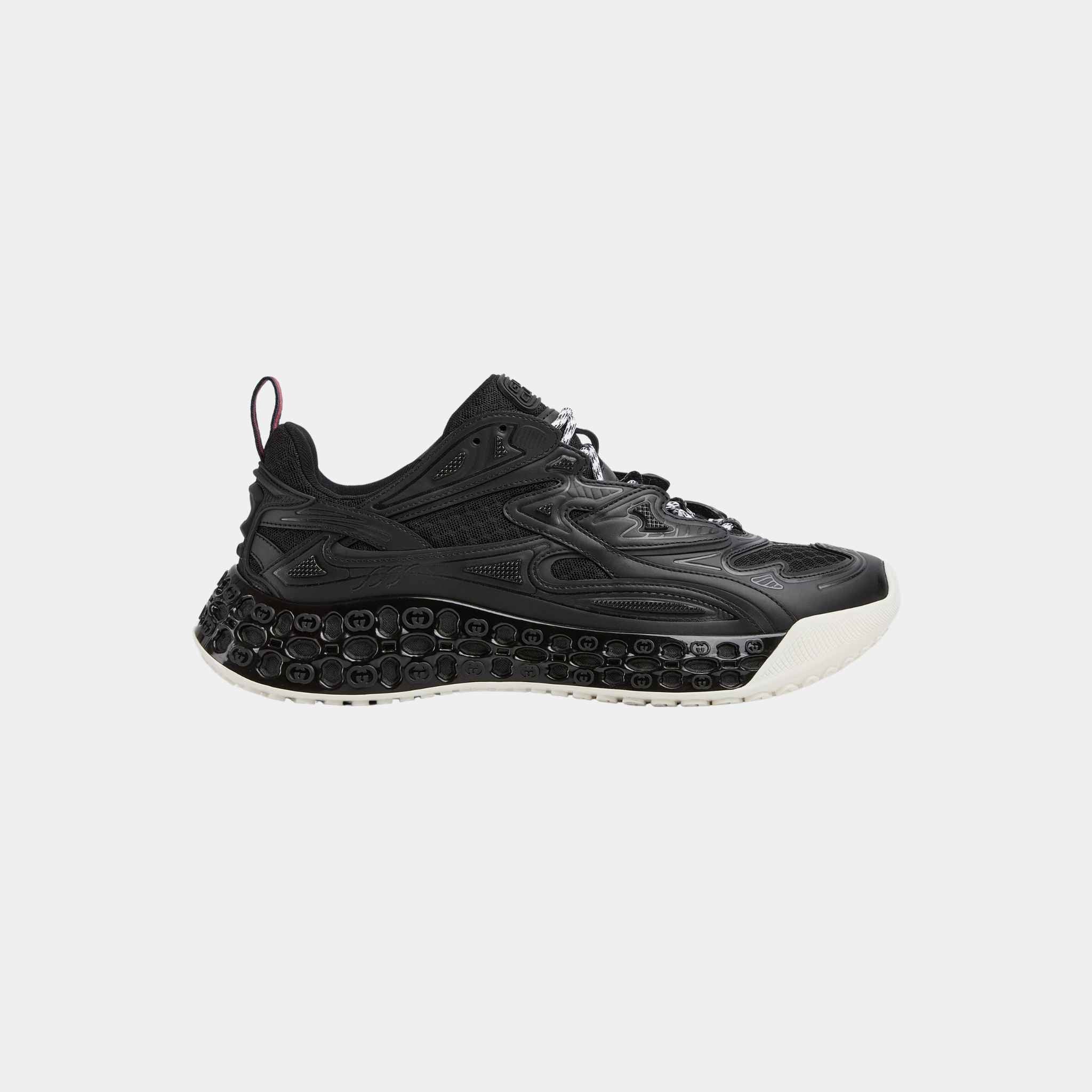 Gucci Cub3D Demetra Trainer With Bi-Material Sole, Black, Side
