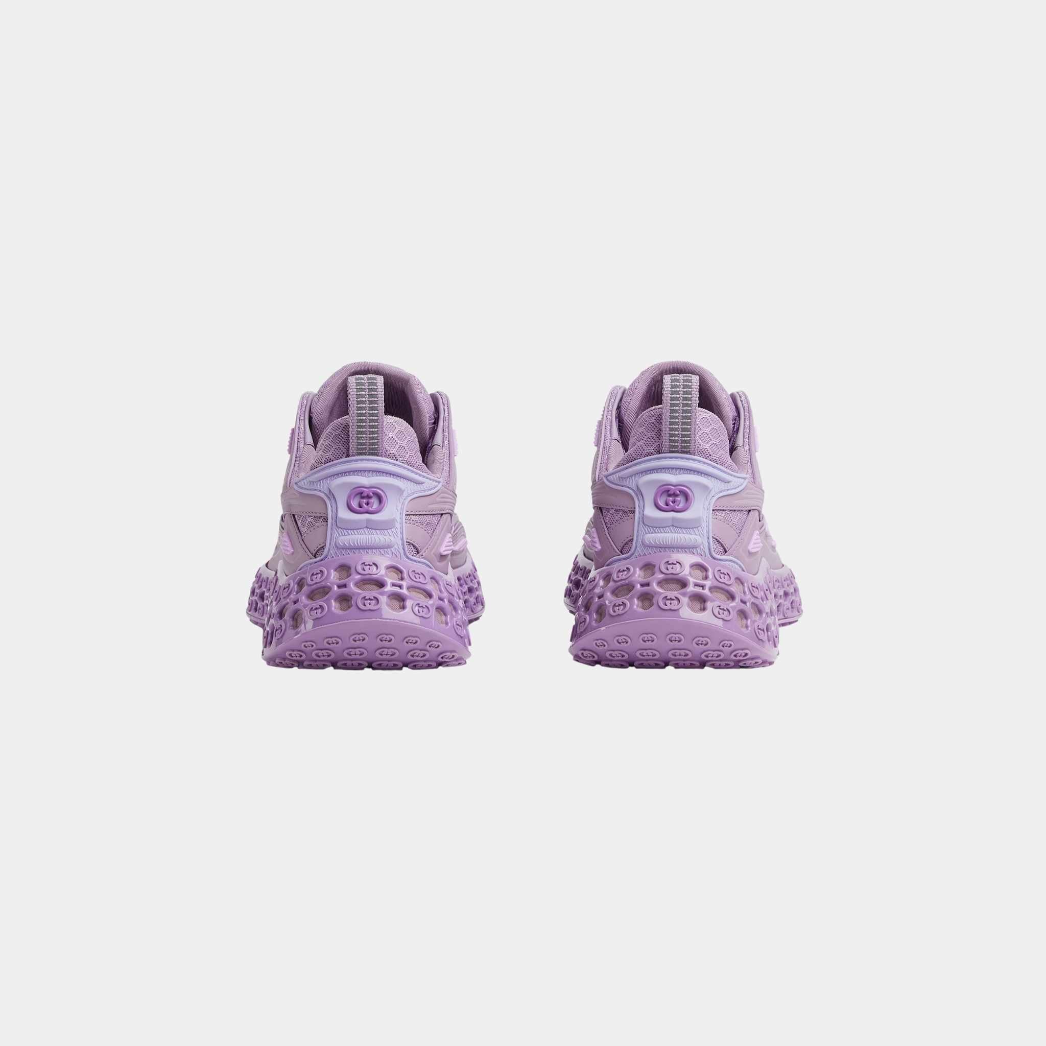 Gucci Cub3D Trainer Demetra With Bi-Material Sole, Purple, Back