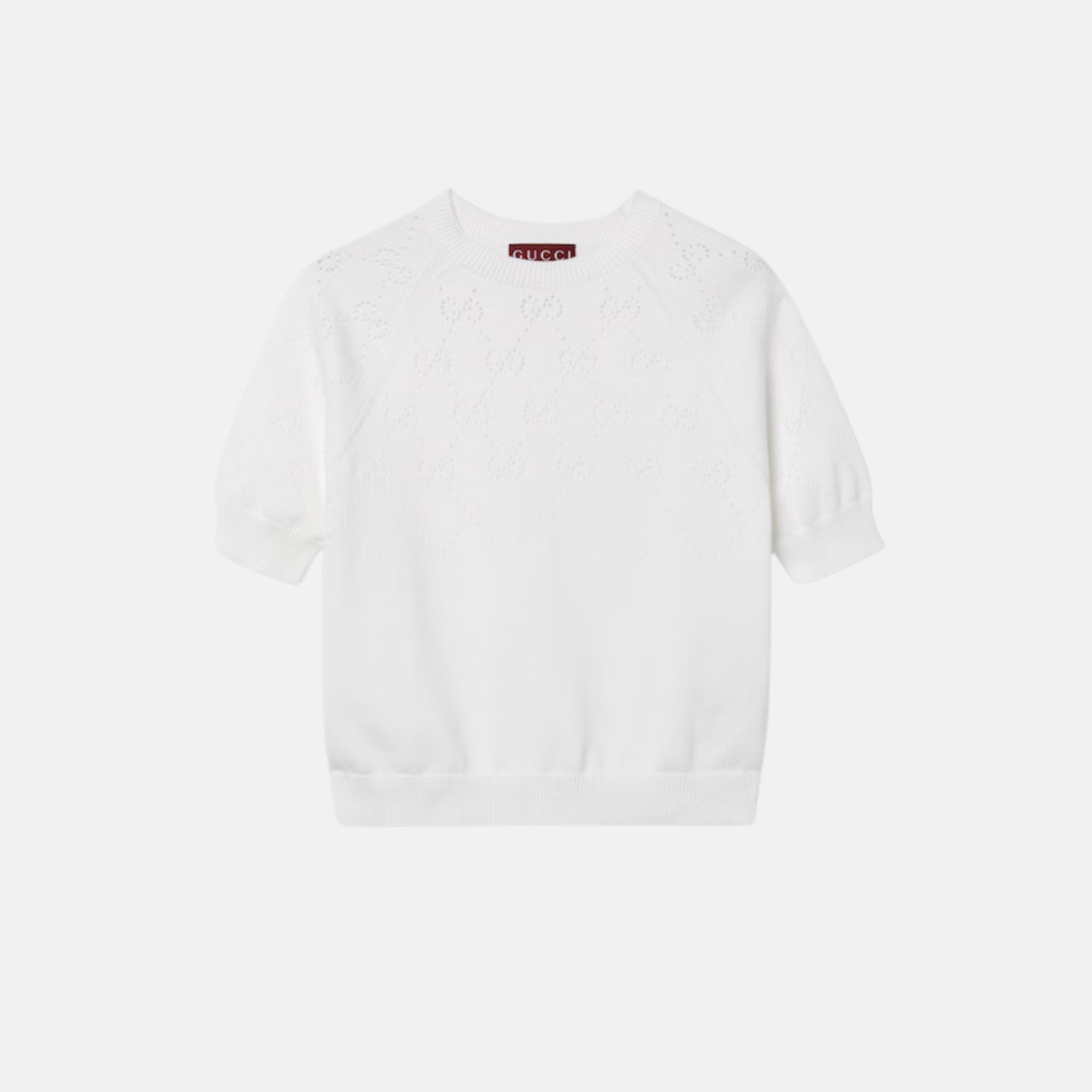 Gucci GG Cotton Crewneck Top, Front