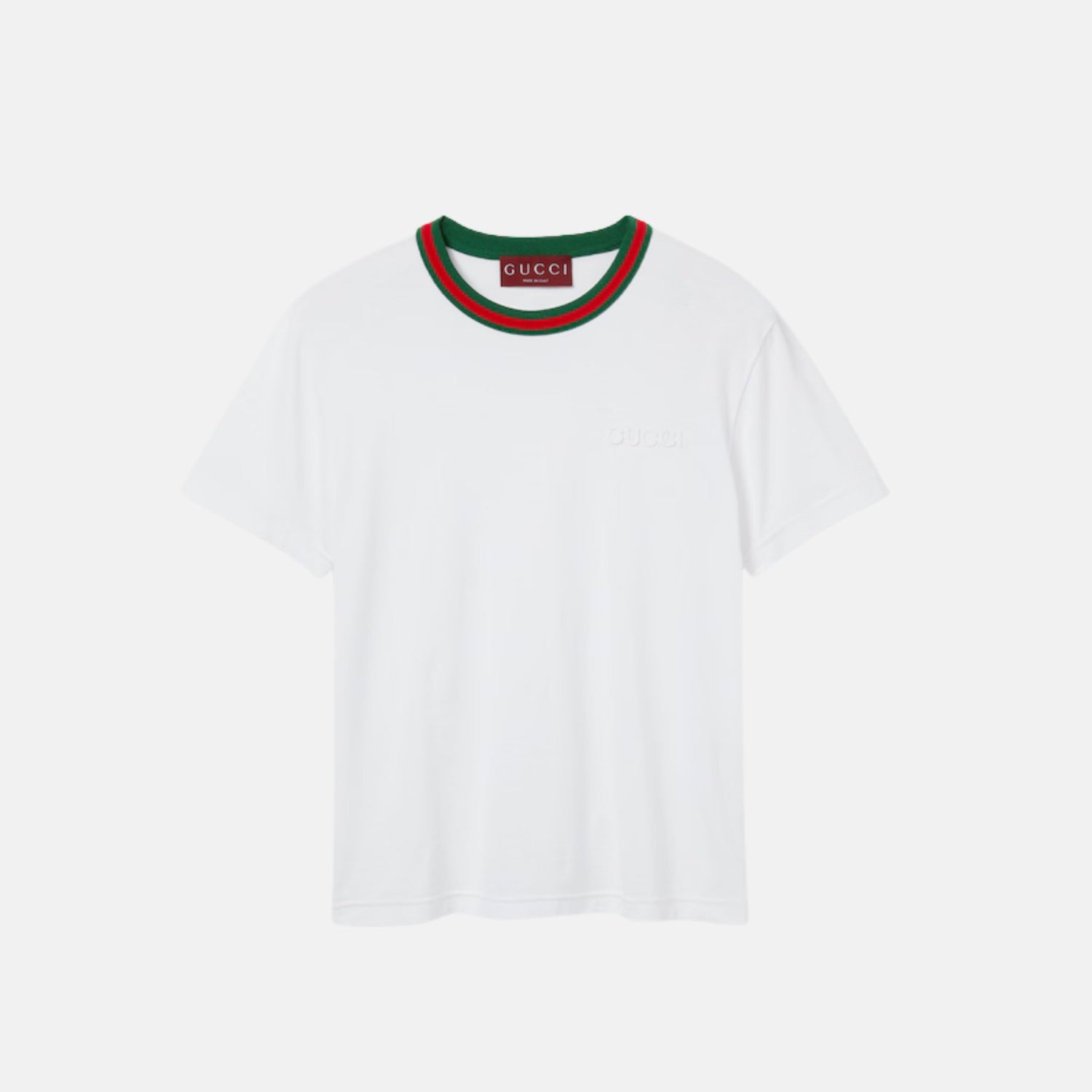 Gucci Jersey T-Shirt With Web, Front