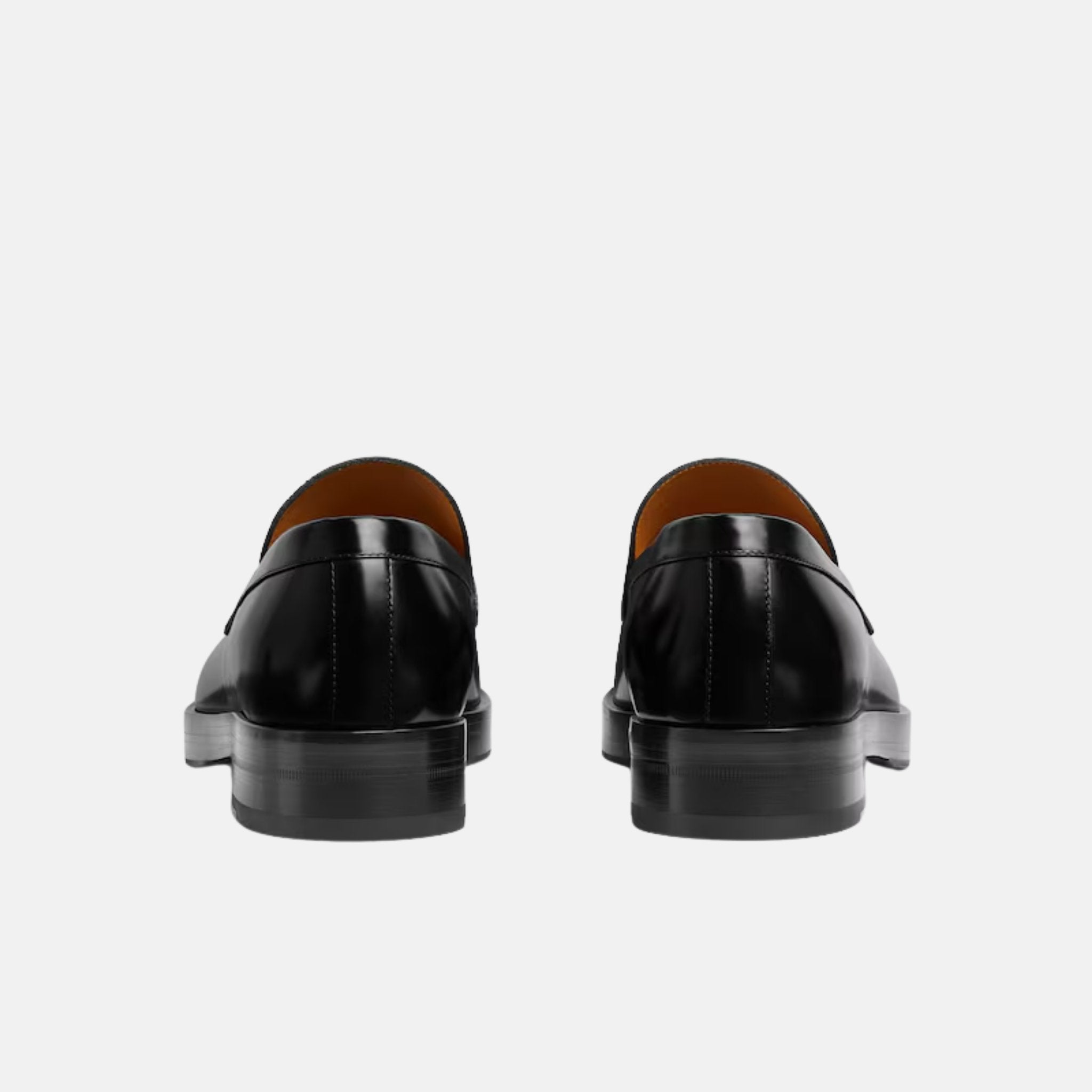 Gucci Mens Loafer With Horsebit, Black, Back