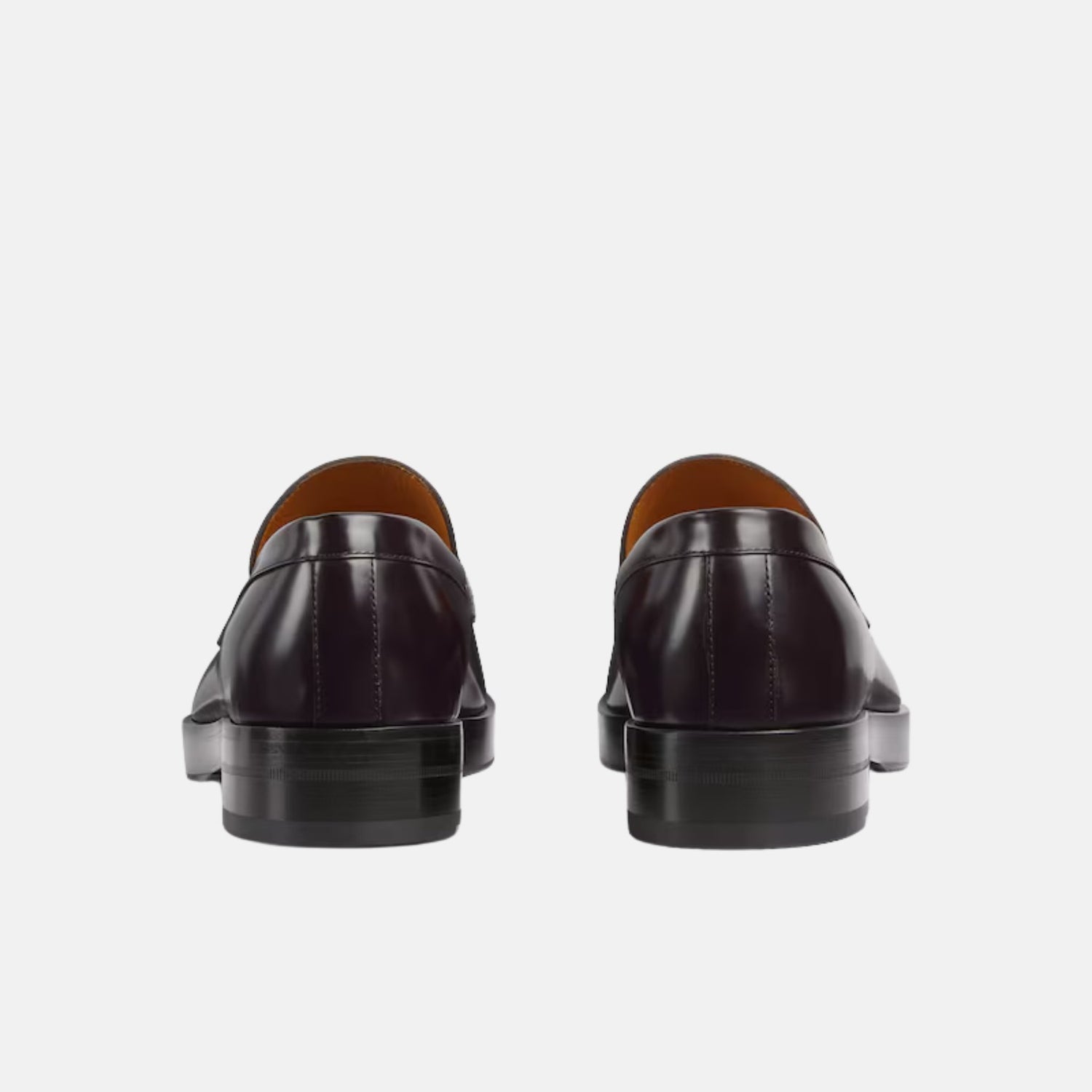 Gucci Mens Loafer With Horsebit, Brown, Back