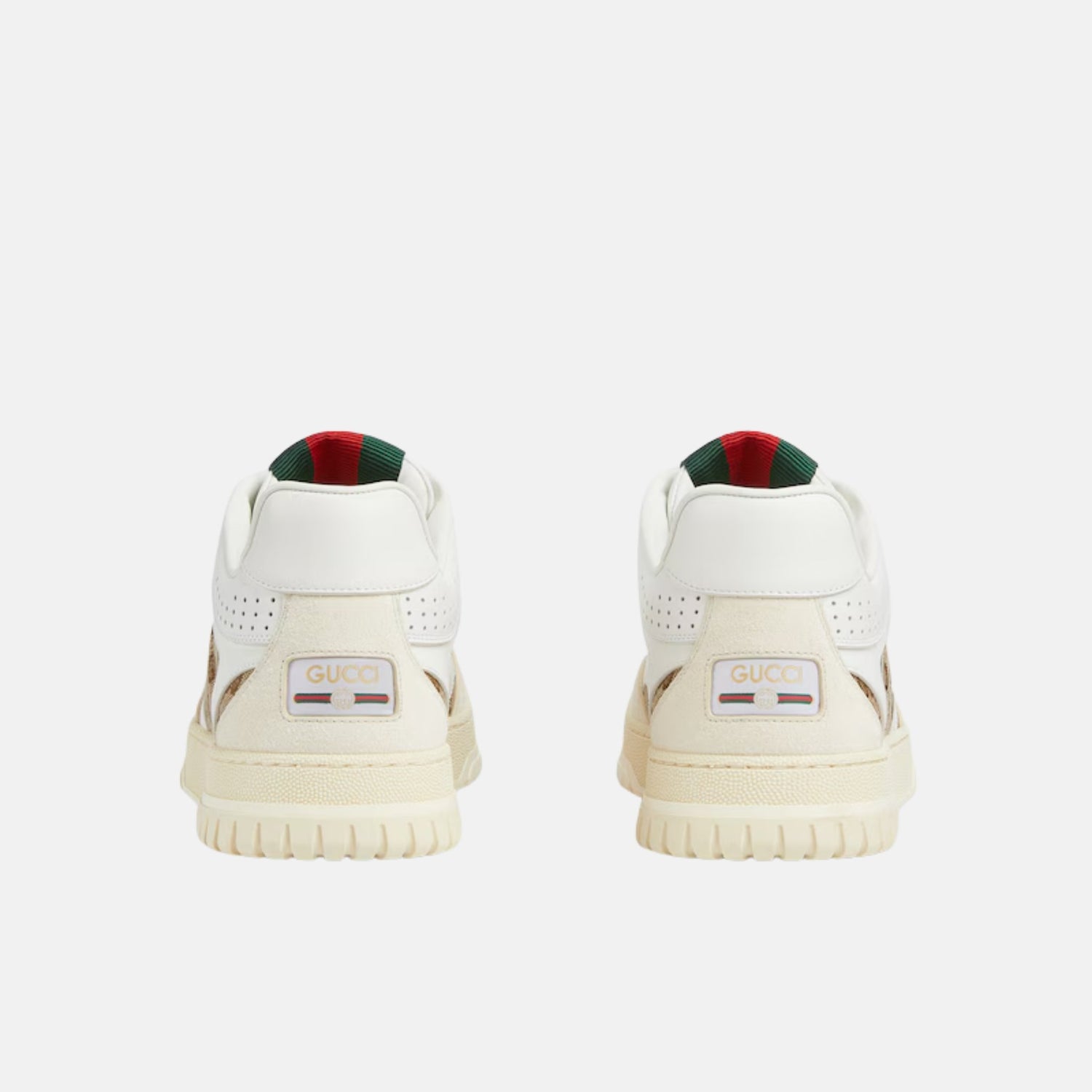 Gucci Mens Re Web Trainer In GG Canvas, Orginal, Back