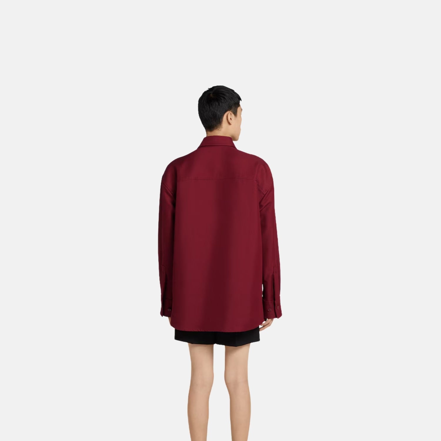 Gucci Oversize Shirt In Cotton Blend Gabardine, Back
