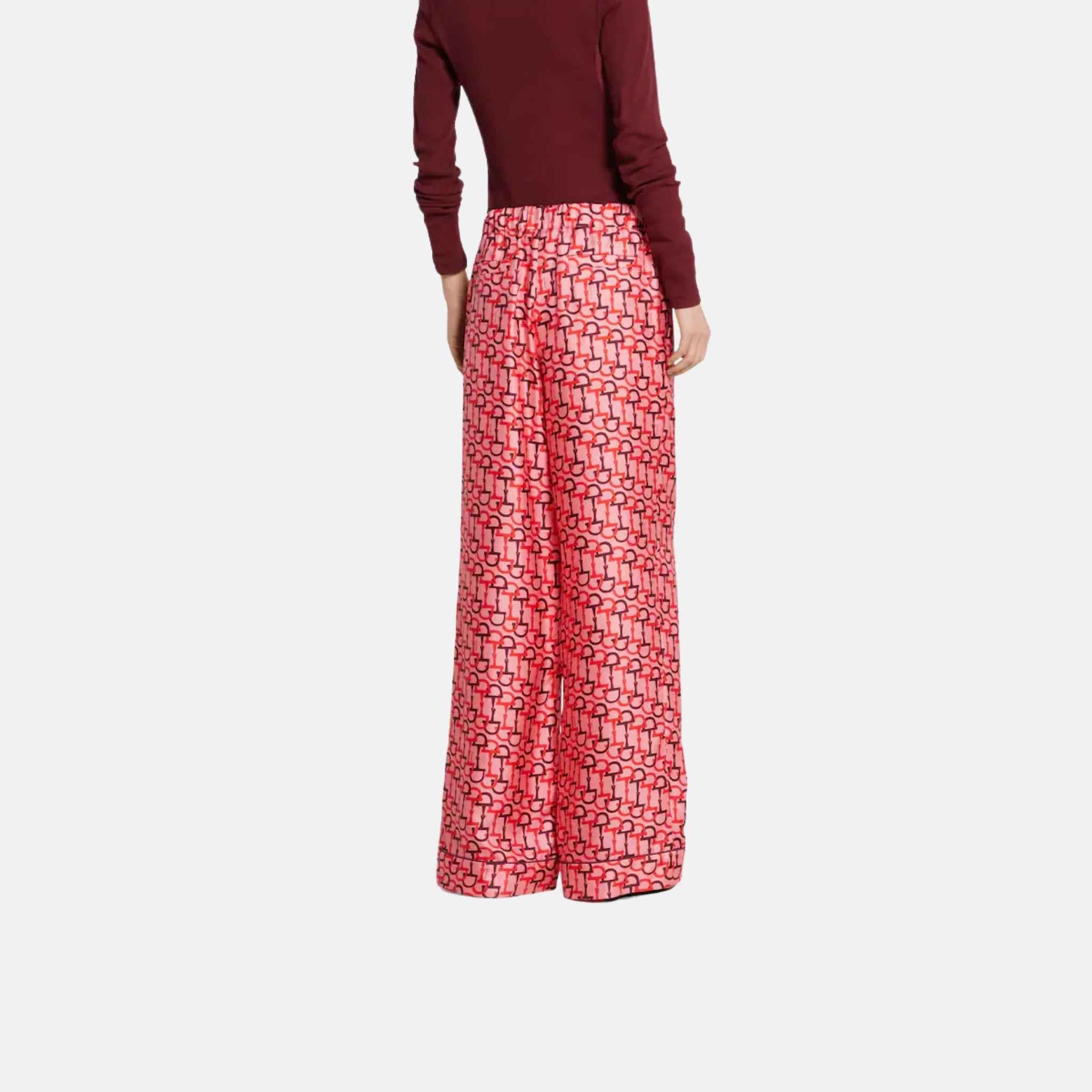 Gucci Printed Silk Pants, Back