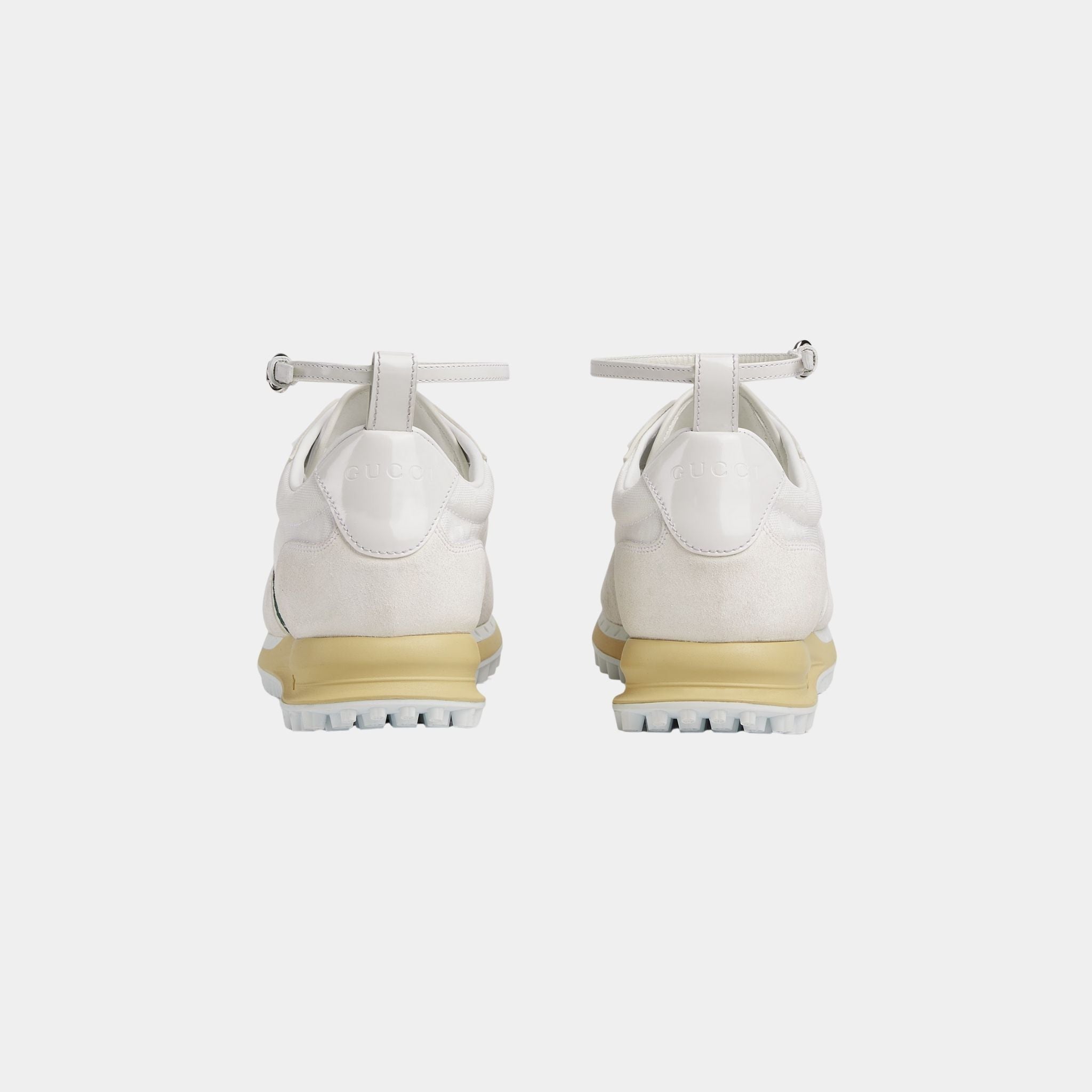Gucci Re-Motion Suede Trim Nylon Trainer, White, Back