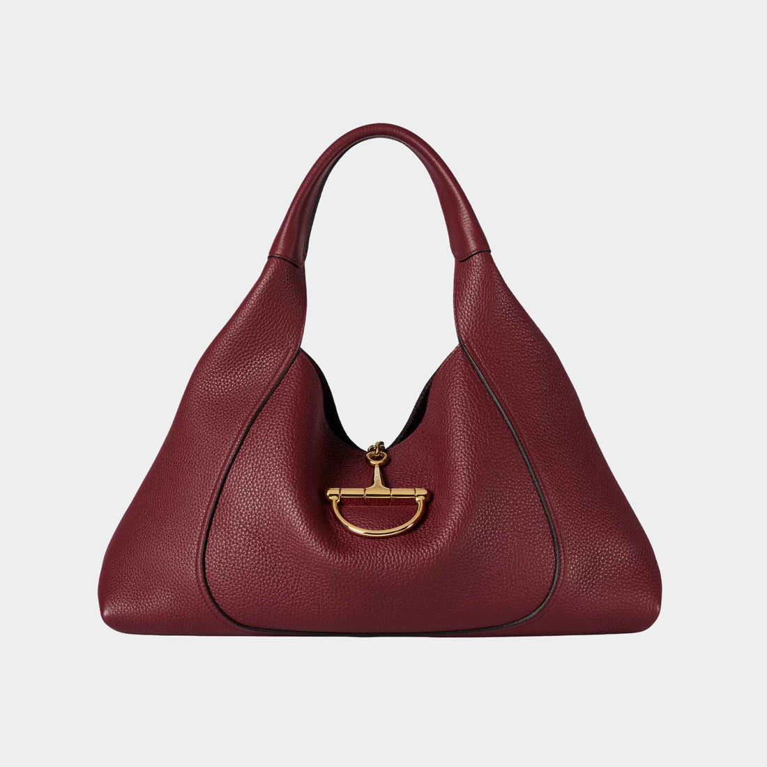 Gucci Softbit Maxi Shoulder Bag, Rosso Ancora Red, Front
